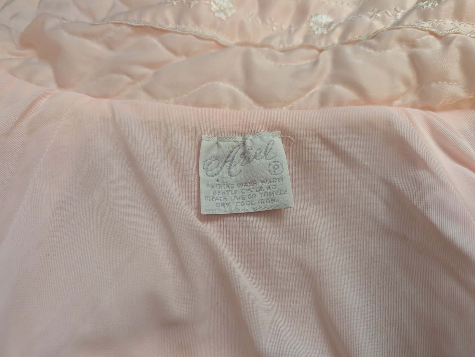Vintage Ariel Baby Pink 60s Lounge Wear Bed Jacket Size 4/6 Small