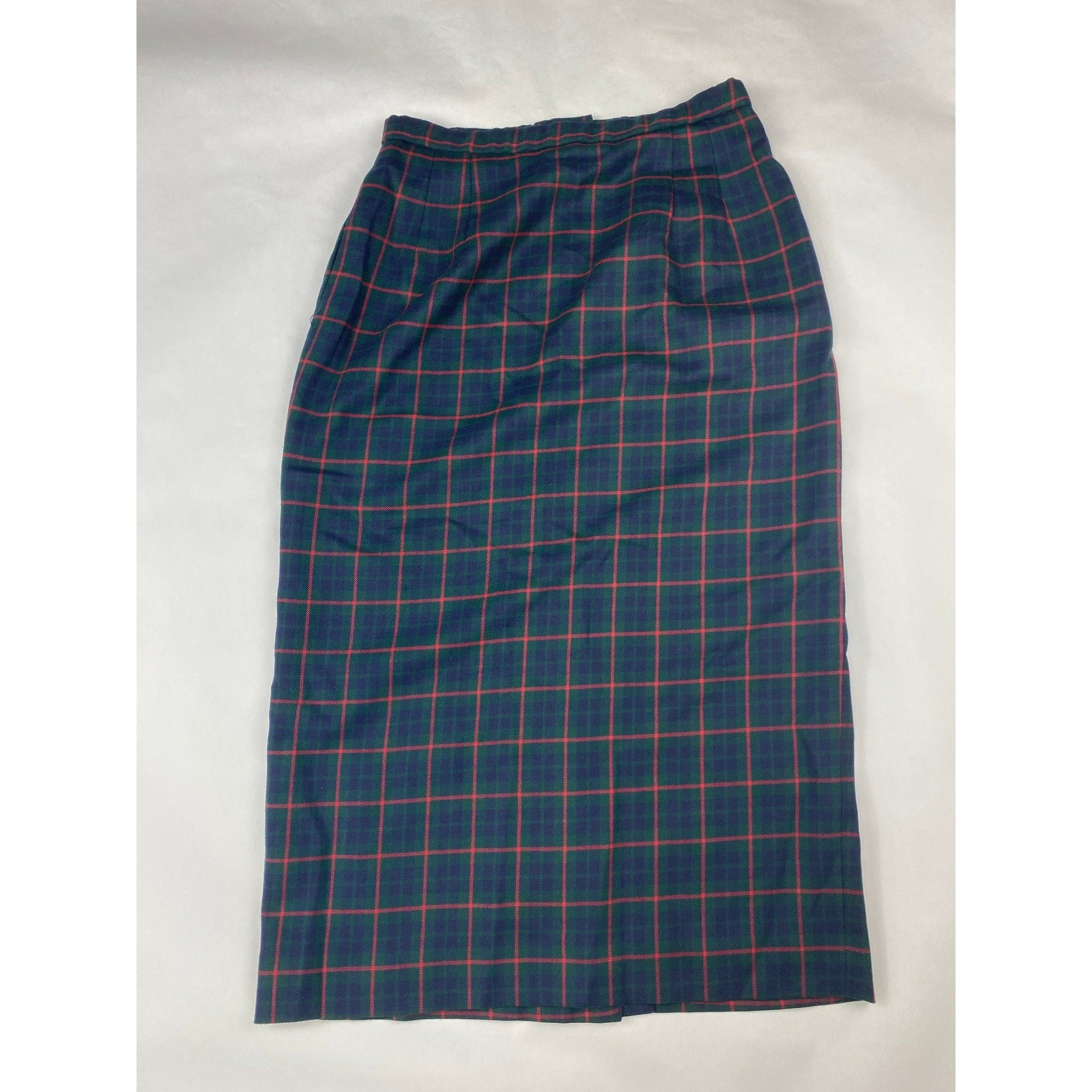 Vintage Pendleton 100% Wool Tartan Plaid Skirt Women’s Size 12 Petite