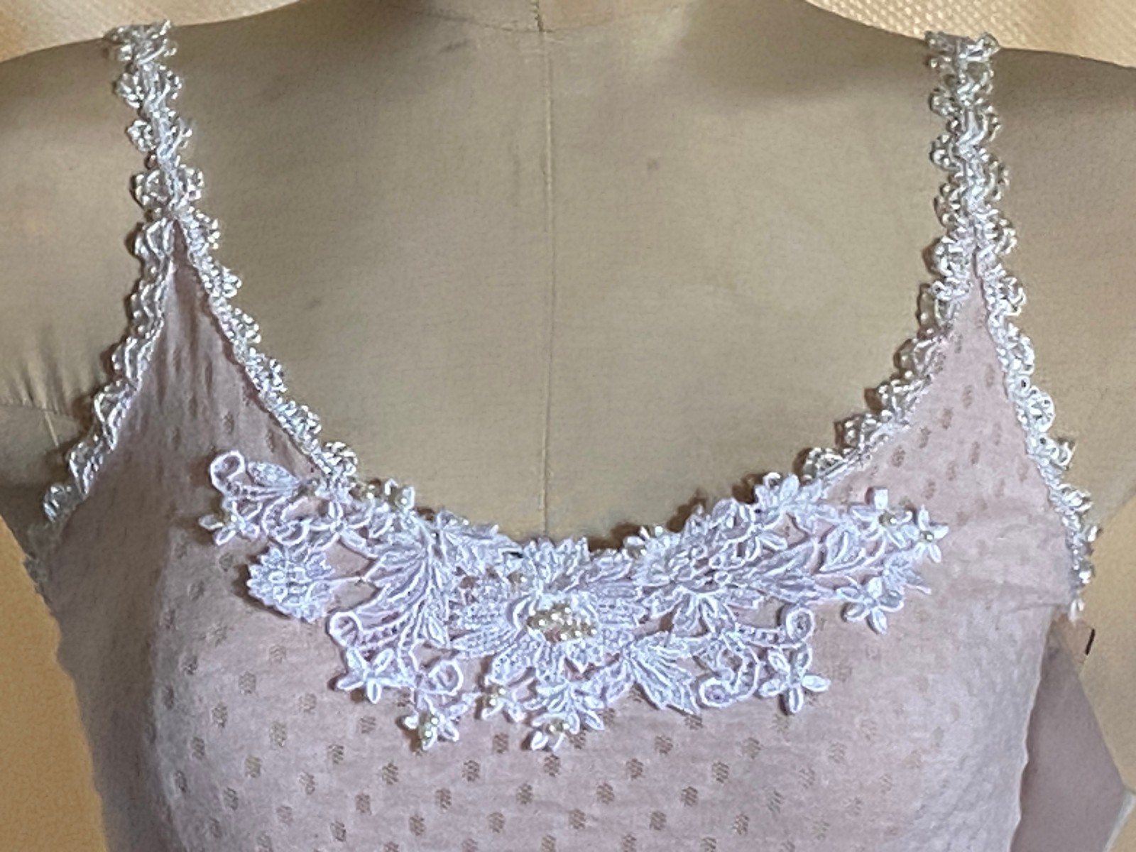 NWT Henson Kickernick Vtg 1980’s Karessa Lacy Cami Panty Set Bikini Pink S-5 (#1