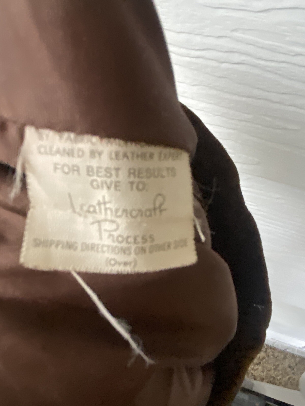 vakko Vintage leather skirt XS Made In USA, Lined Stretch Waist