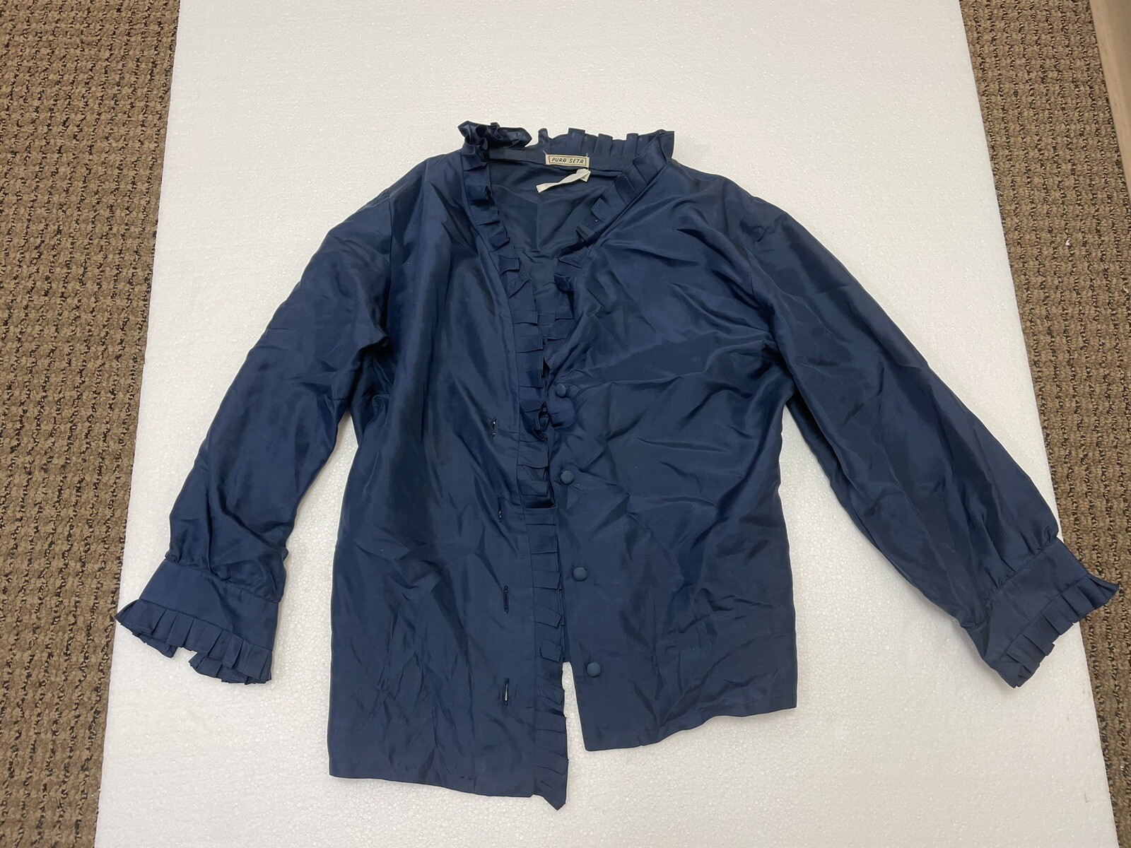 vintage Italian Female silk blouse Italian Venice Size 42 Buosi Luciana