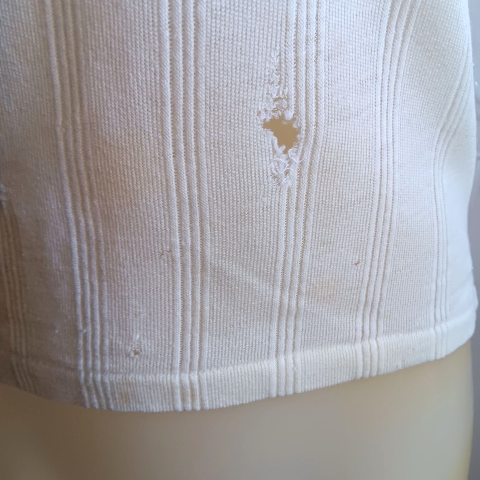 Vintage Single Stitch T-shirt Women’s Small JC Penney Ribbed Distress 1970’s