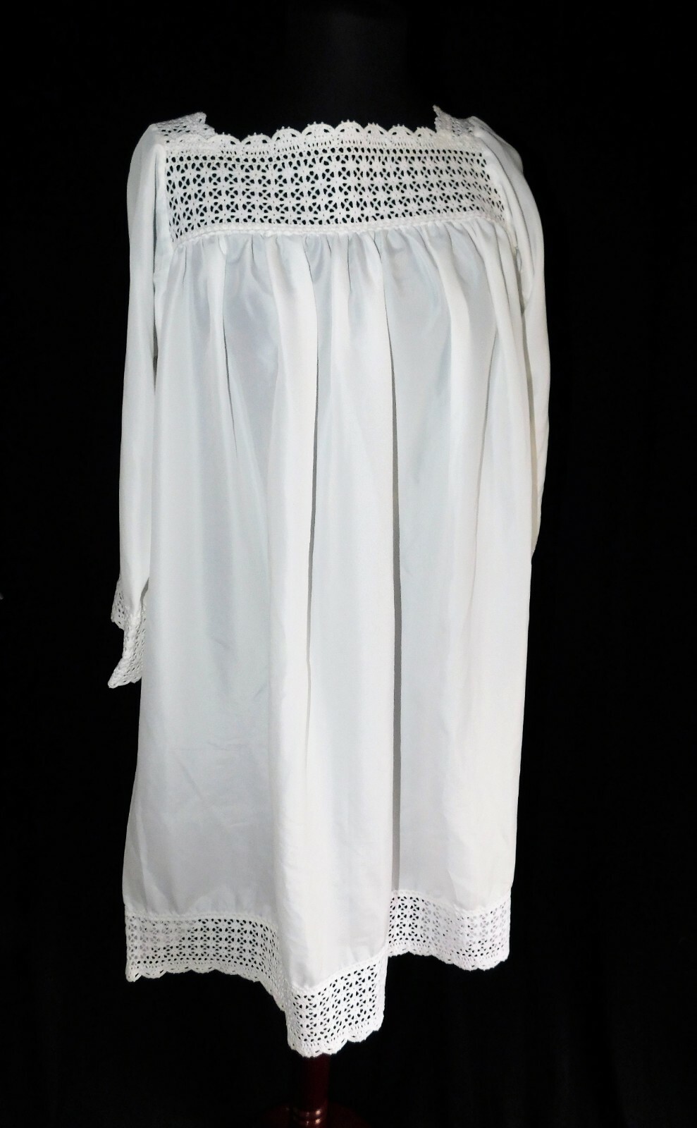 Vintage Christian Dior waltz night gown, nylon/poly,rayon, #2569, Small, shiny