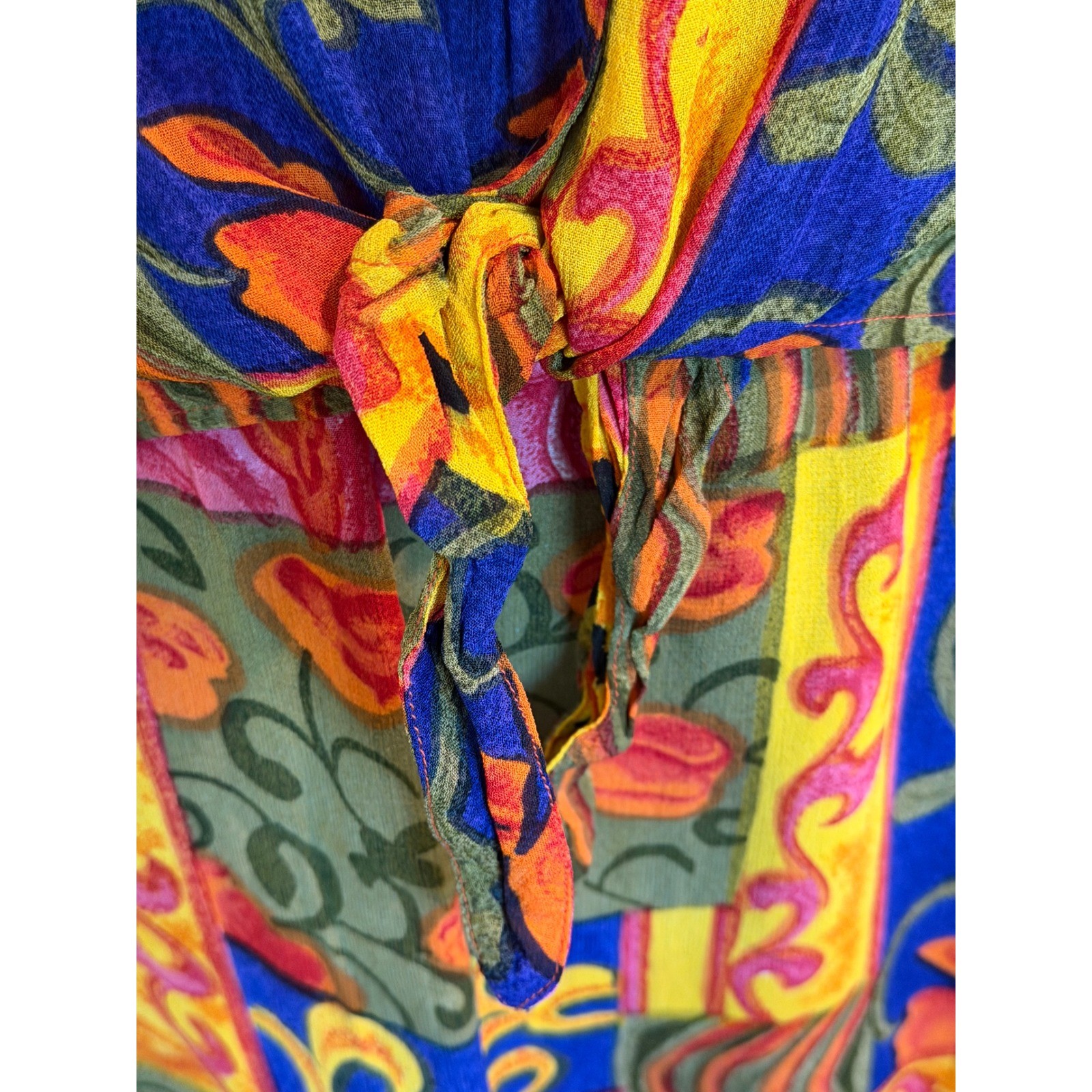 Chicos Design Vintage Set Sleeveless Tie Front Size 3 Midi Skirt Size 1 Resort