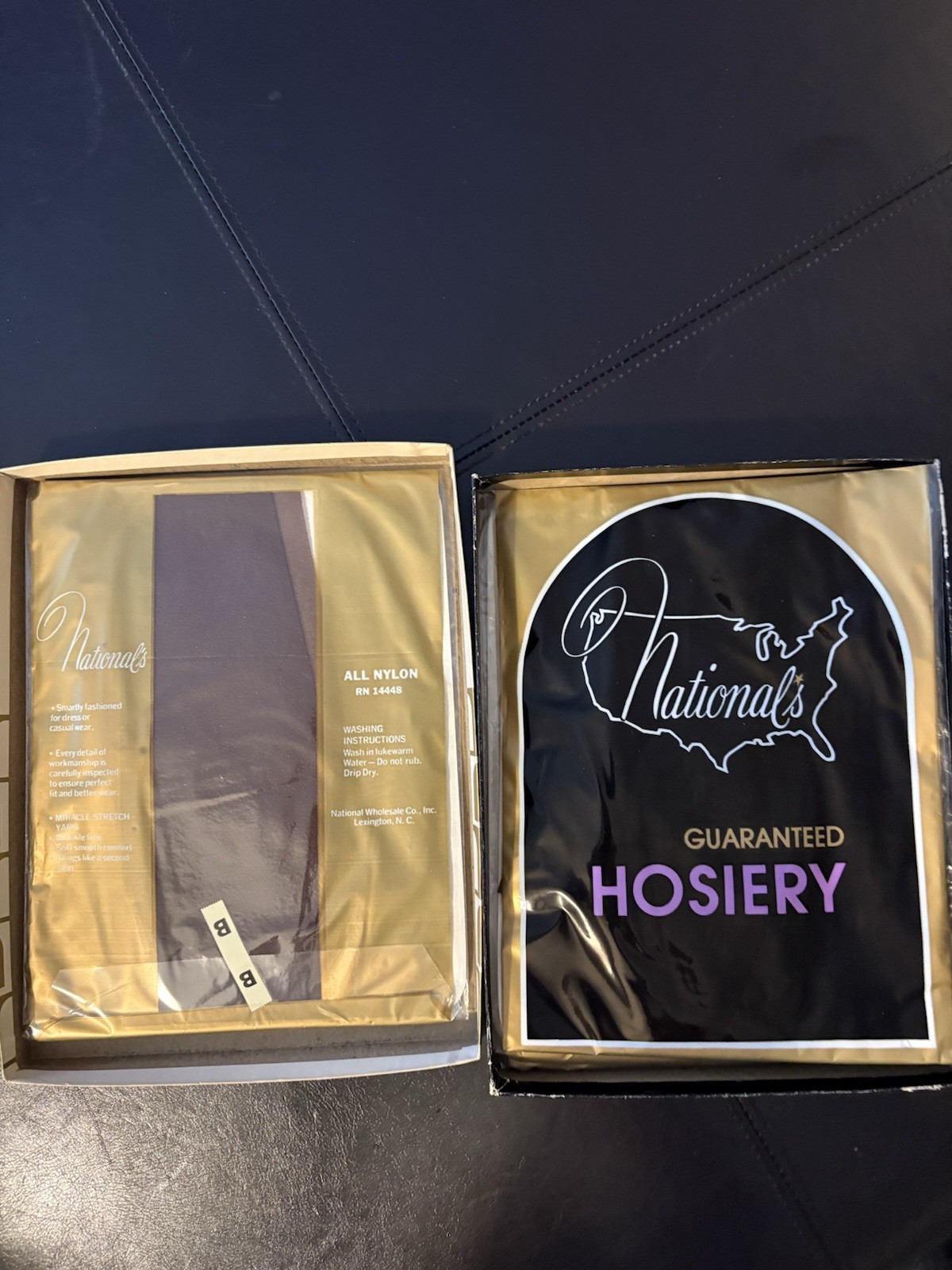Vintage National’s Hosiery Lot of 4 Sealed Nylons B8-3