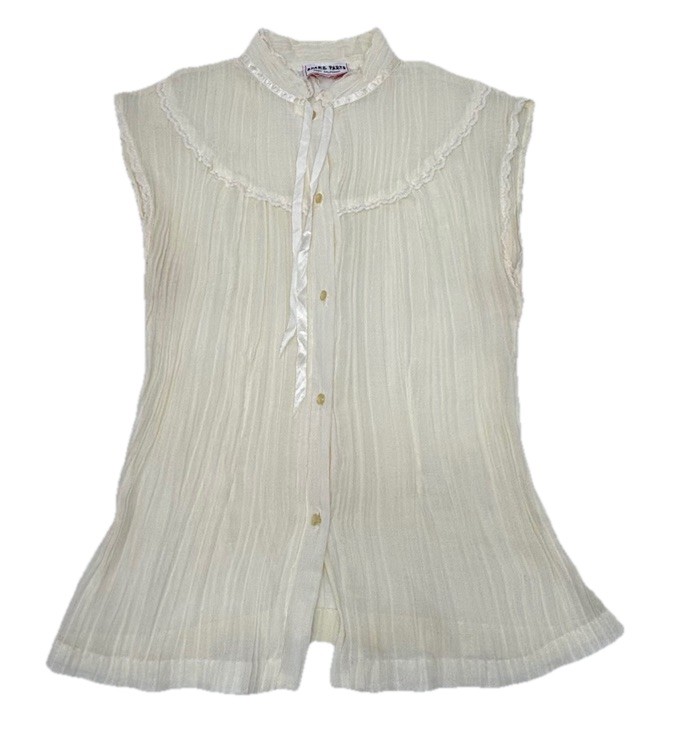 Vintage 70-80s Spare Parts From California Sleeveless Blouse Size 11/12