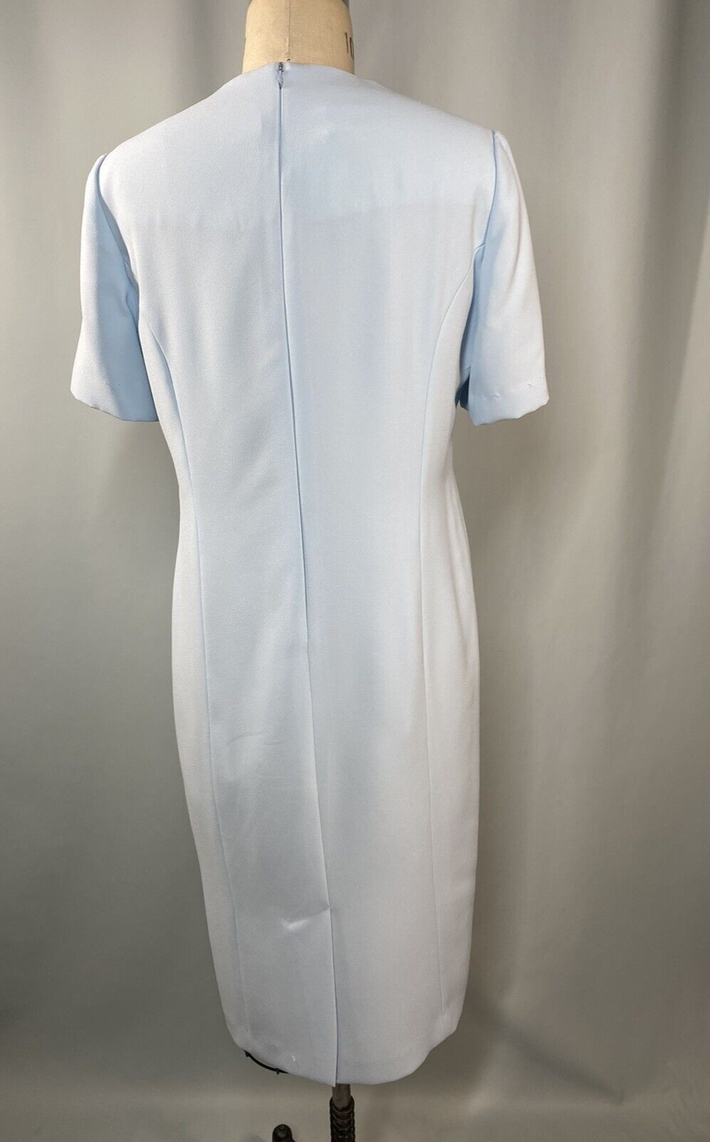 Vintage two piece Jacket & Dress SIZE 8 blue sheath HENRY LEE 60s 70s 80s 90s