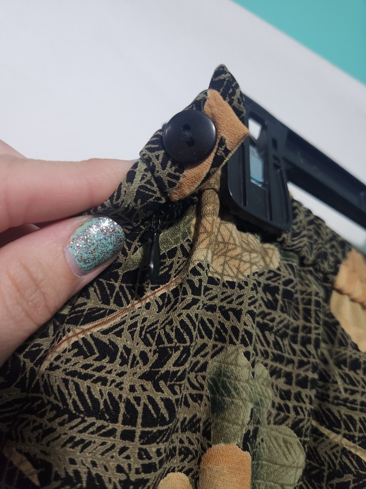 Vintage Item-Eyes by Requirements Black Pattern Floral Skirt. Size Medium