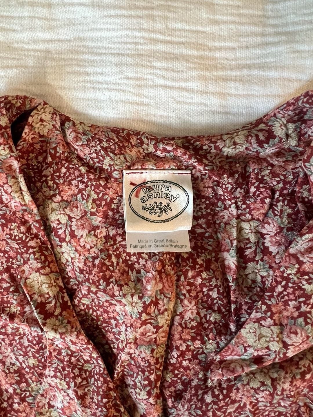 Vintage Laura Ashley Ditsy Floral Rayon Tea Dress