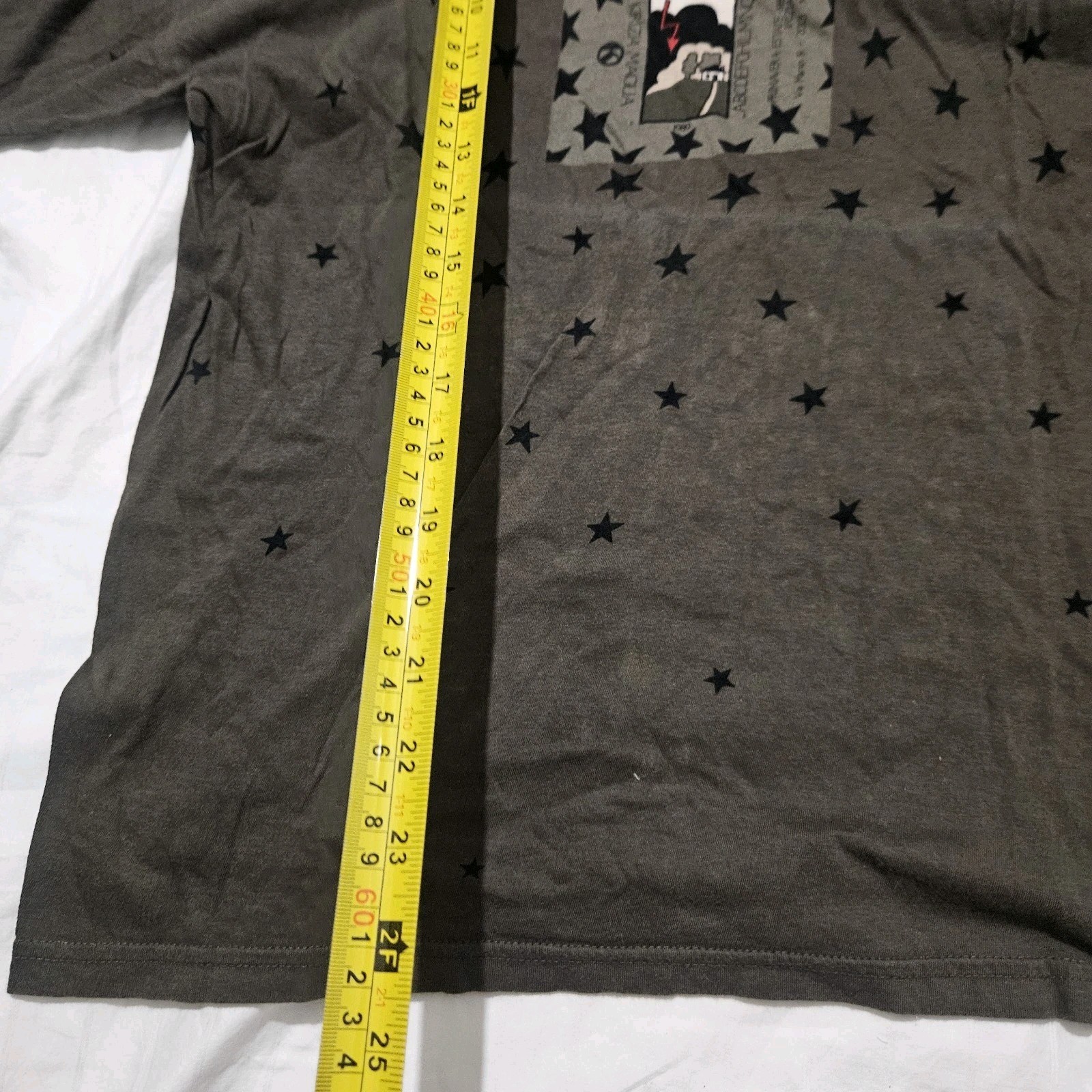 Vintage Krizia Maglia Made In Italy Stars Art Print T Shirt Size 38 Womens