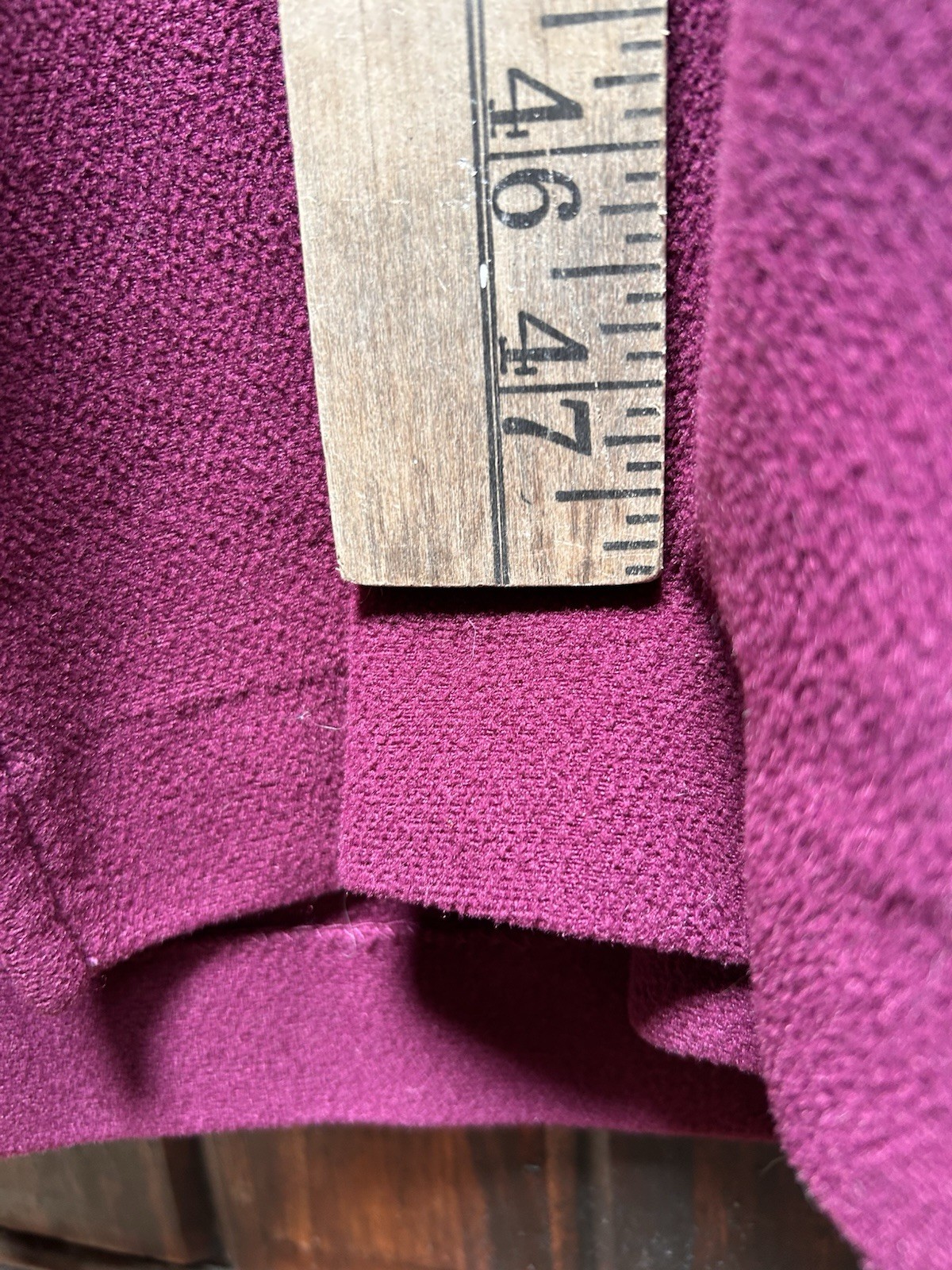 Vanity Fair Vintage Red Plum Velour Fleece Zip Robe Patio Wear Braided Trim XXL