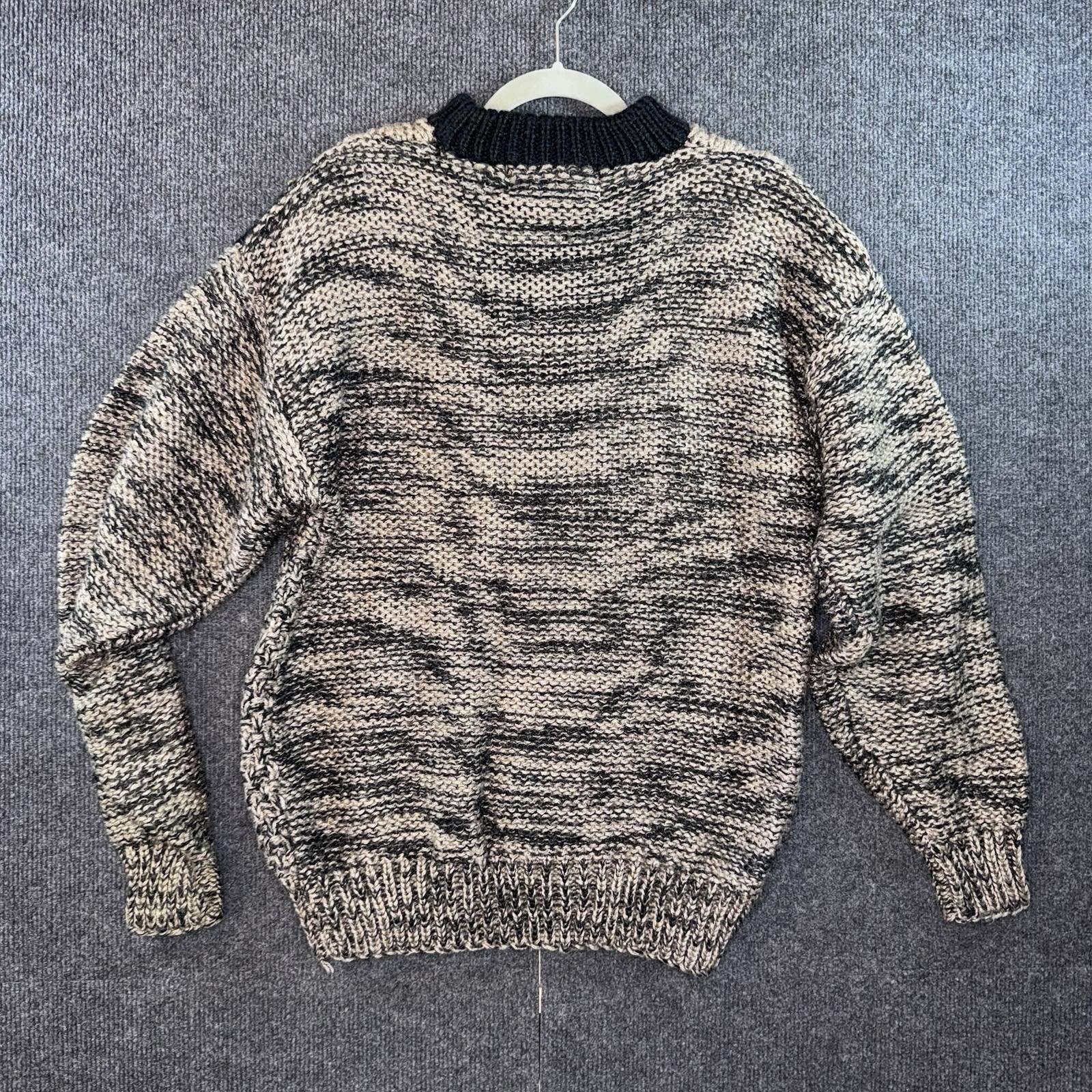 Vintage FORUM 80/90s Chunky Knit Sweater Tan Brown