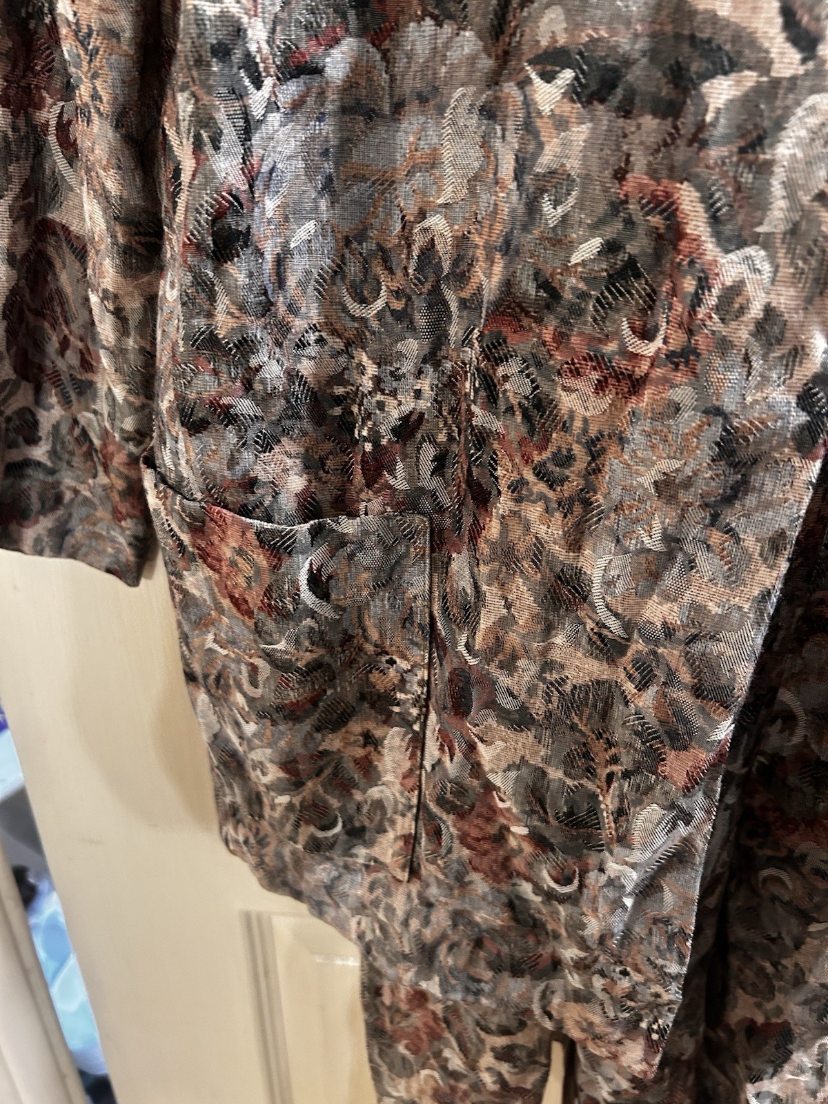 Vintage Rare S.L. Petites Secretary Romper & Jacket Set Floral Size 14