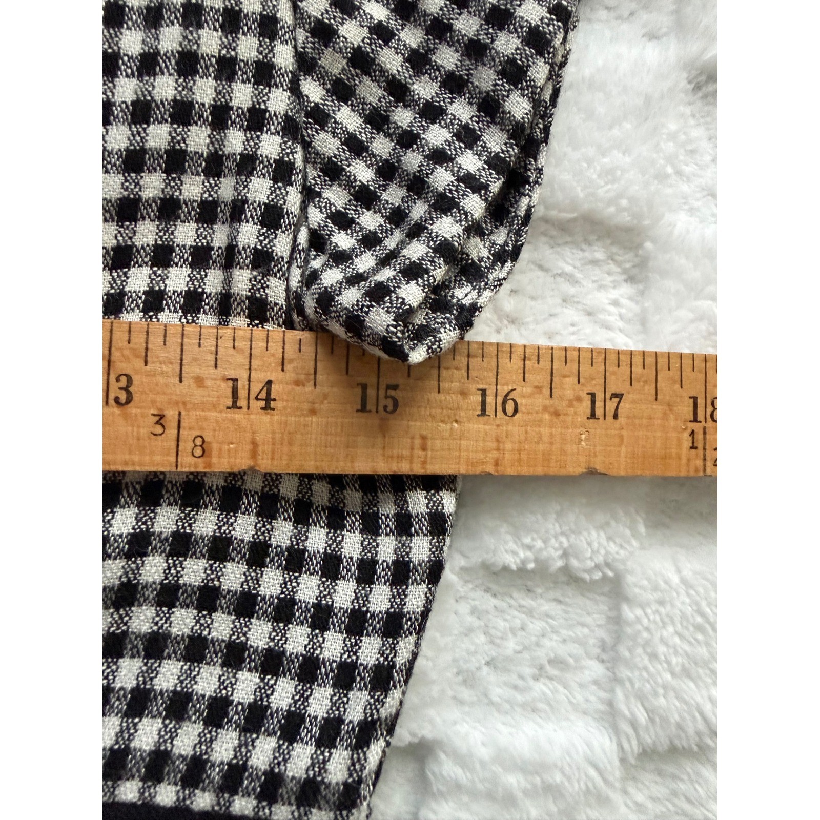 All That Jazz VTG 90s Gingham Belted Maxi Dress Black White Checkered Sz 9/10