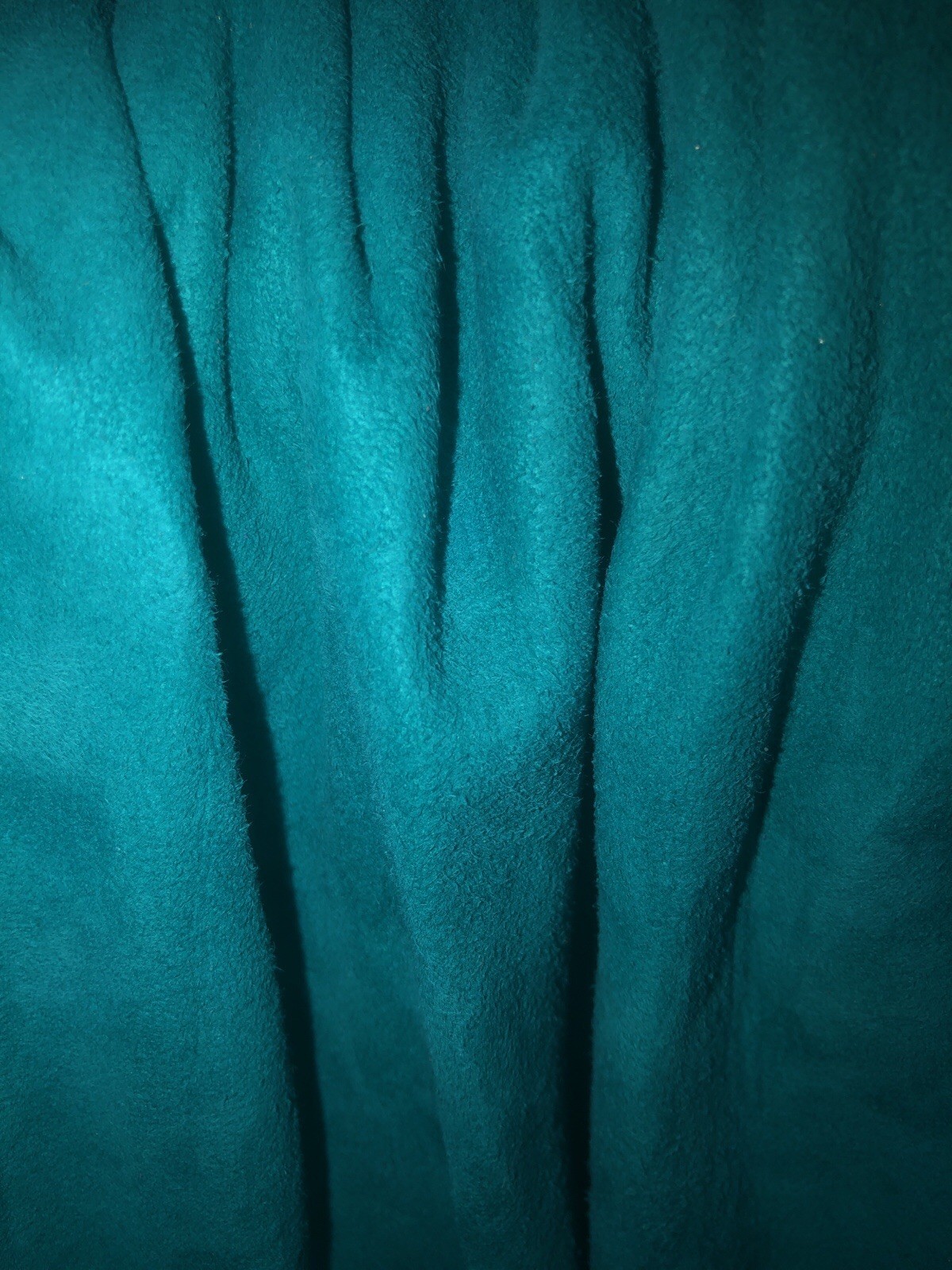 NWOT Firenze Santa Barbara long dress soft genuine suede, emerald teal color SzS