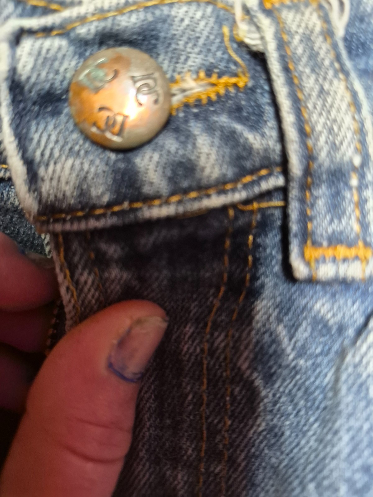 VTG 70s Dee Cee Bootcut Flare Jeans womens 6.5×31 Western Cowboy Rodeo USA