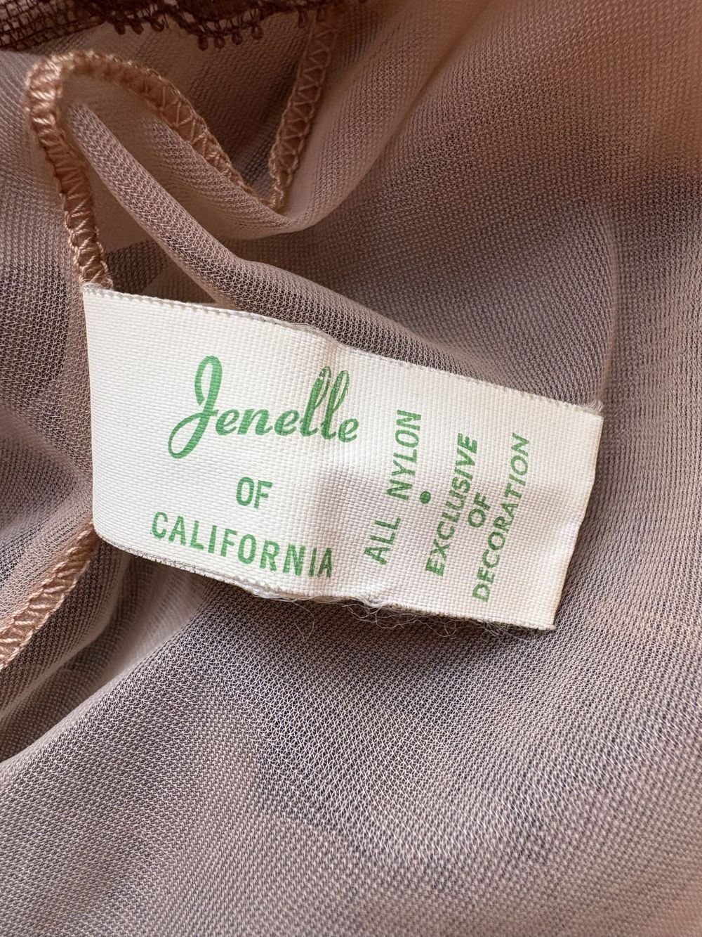 vintage 60s 2pc nightgown peignoir set chiffon lace Jenelle lingerie robe M