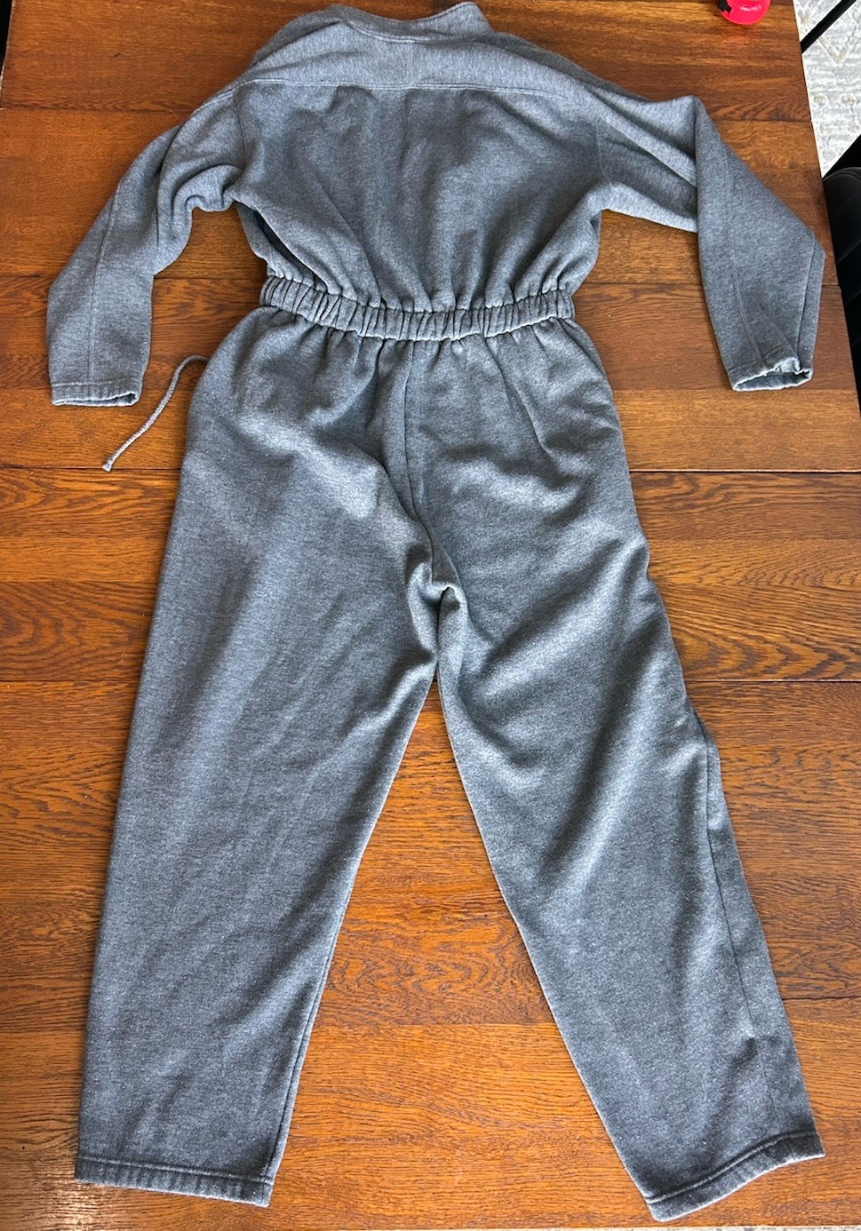 Vintage Elle Macpherson jumpsuit one peice gray sweat outfit romper athleisure L