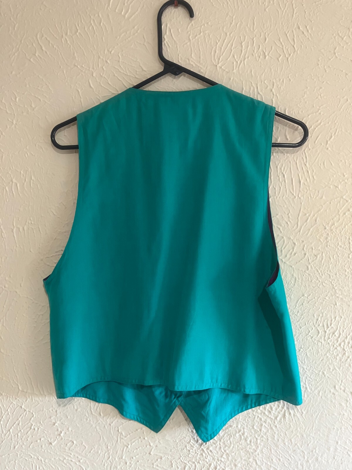 VINTAGE ELEANOR BRENNER EPB EASY WOMENS SMALL 100% SILK EMBROIDERED & LINED VEST
