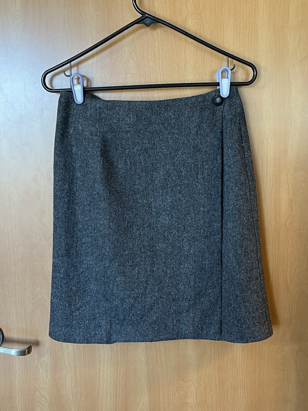 Vintage David Hollis Grey Wool Skirt – Sz 8