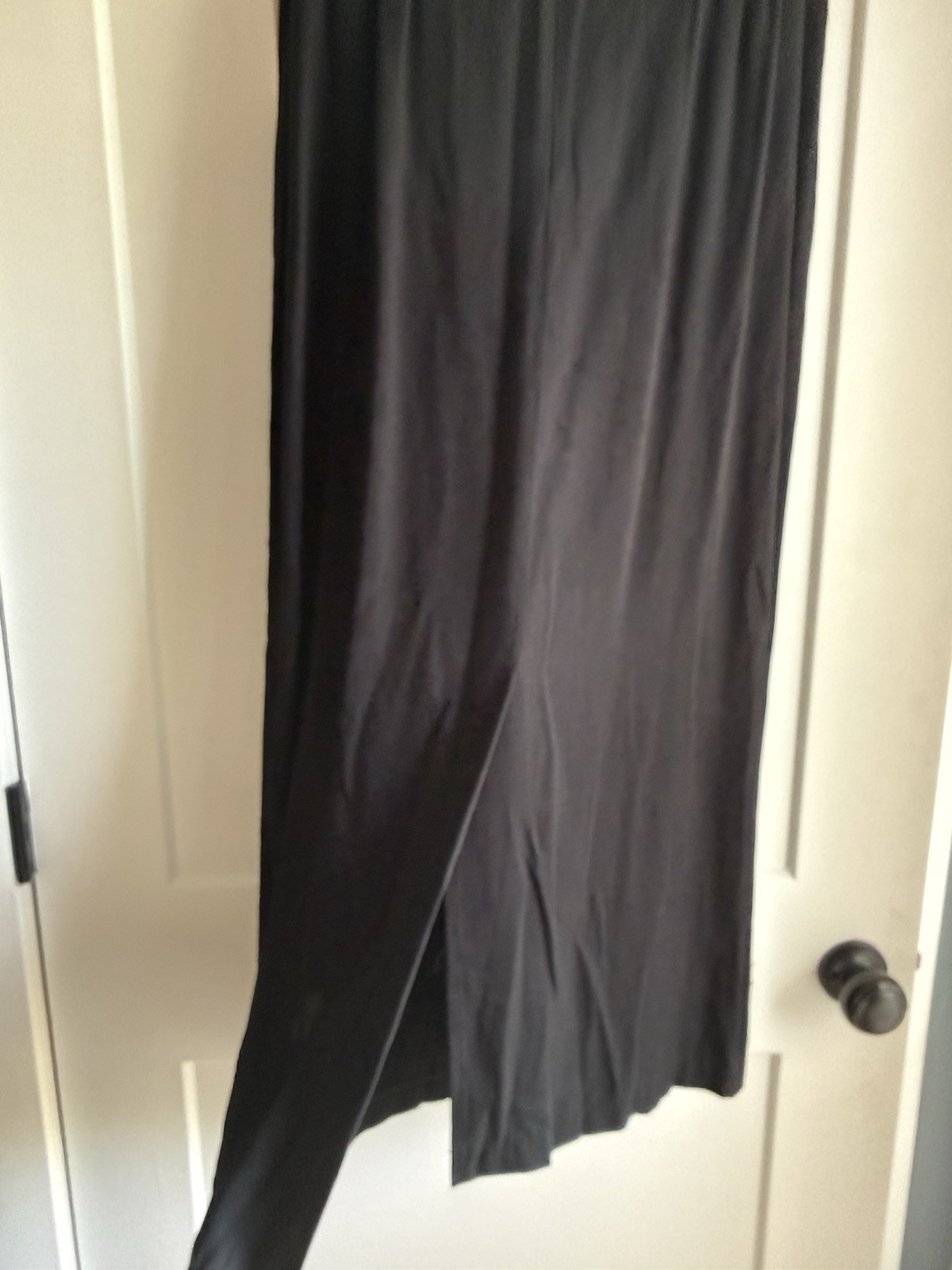 Vintage 1980s Karen Kane Black Long Skirt Sz 14