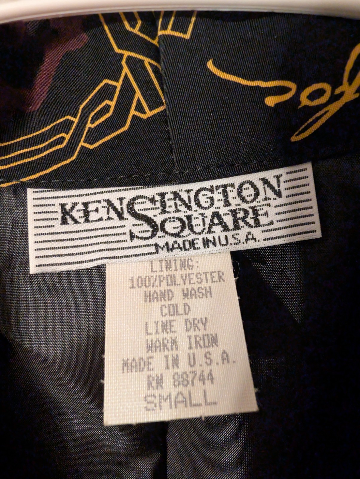 Vtg Kensington Square Abstract Blazer S Geometric Whimsigoth Artsy Blazer USA