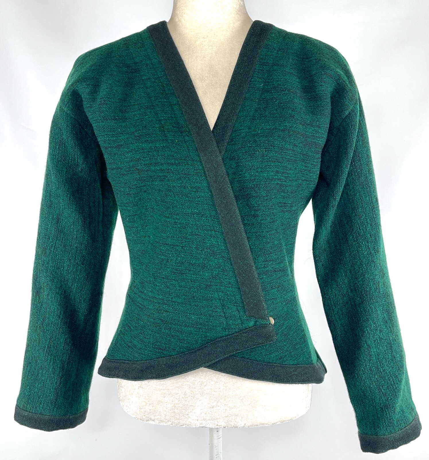 Very Rare Vintage late 70’s Gianni Versace Short Wool Jacket Made in Italy