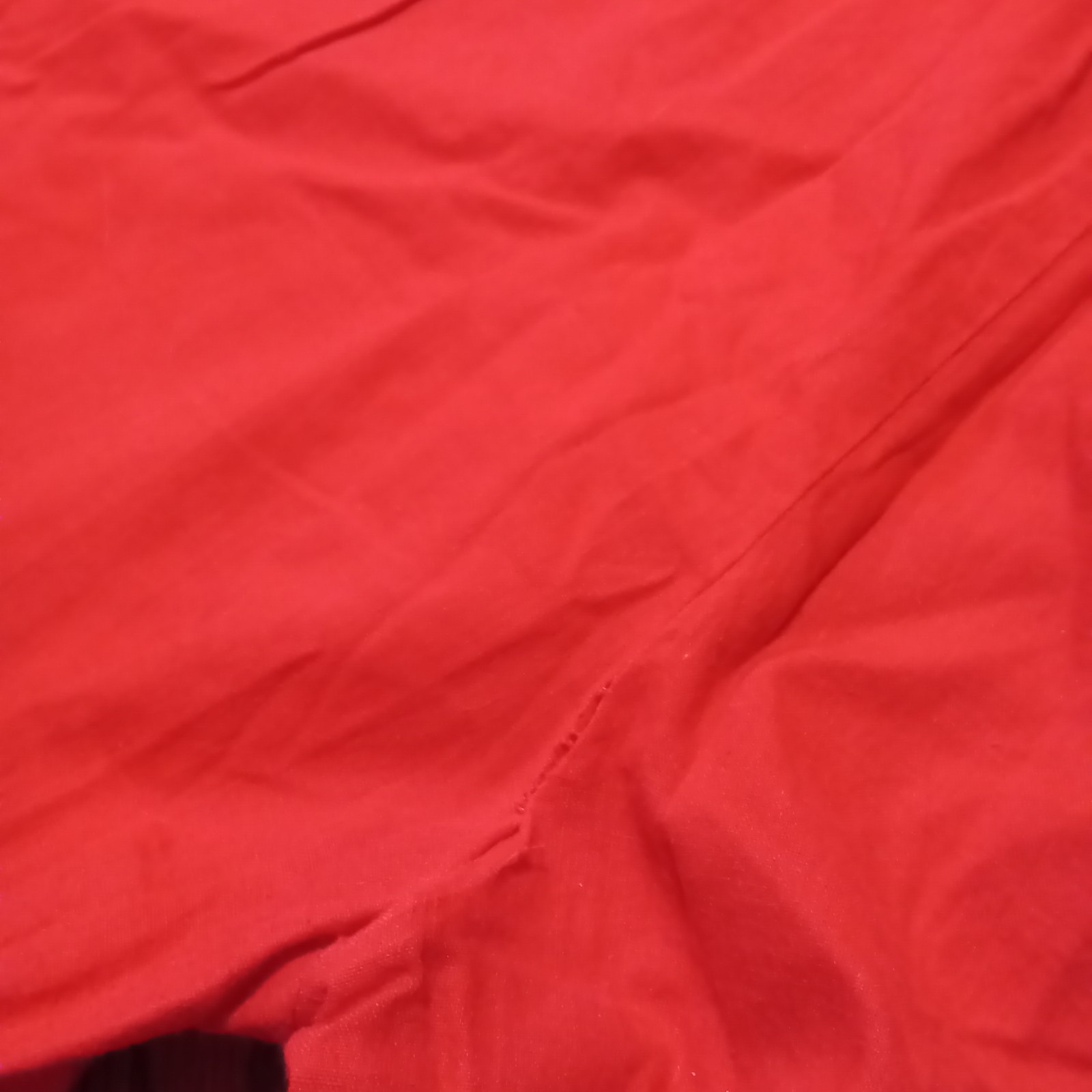 Vtg naf naf Paris Red Embroidered Cotton Jumpsuit OSFM