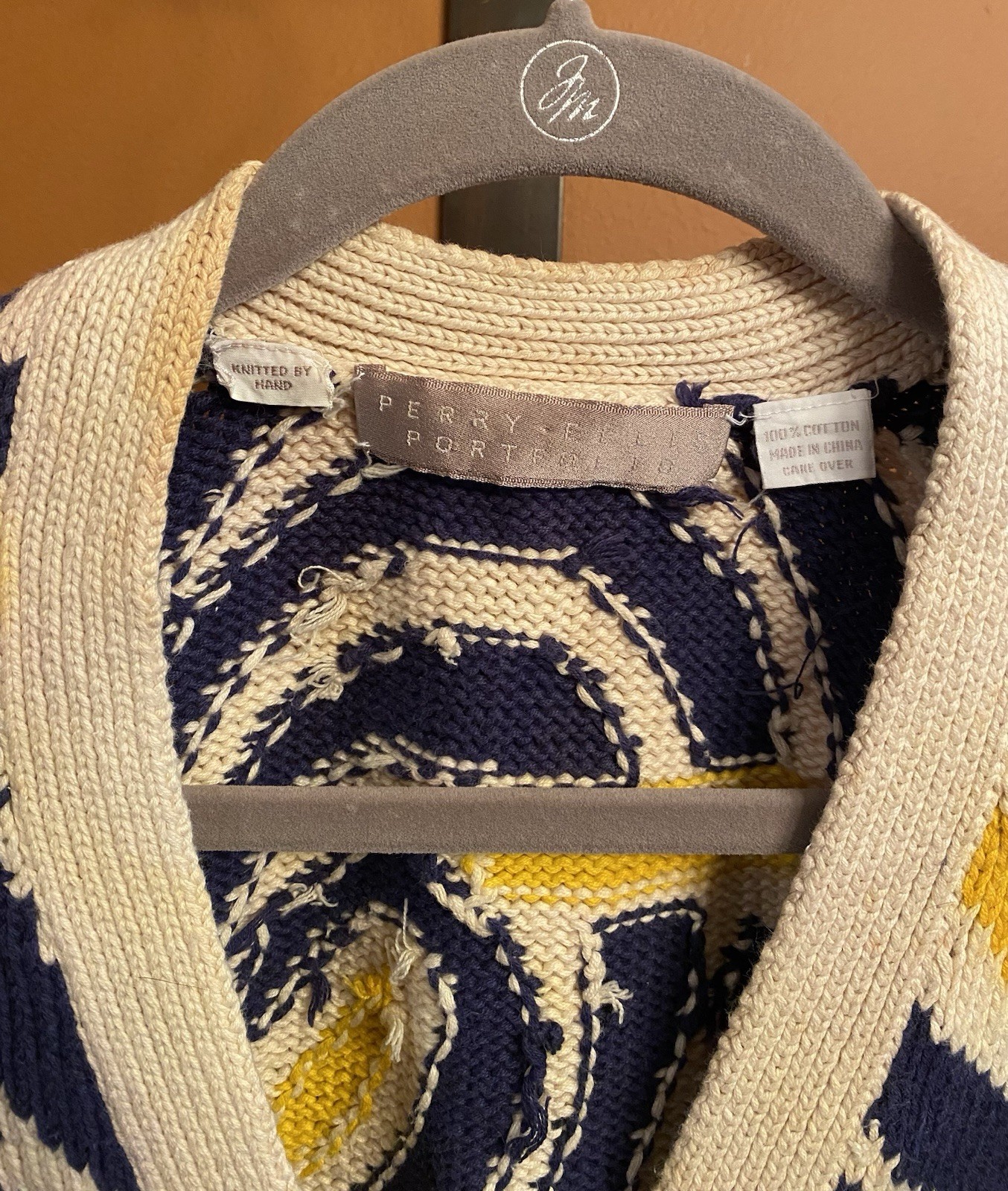 Vintage Perry Ellis Portfolio Women’s Cardigan Sweater L (?) 80s-90s