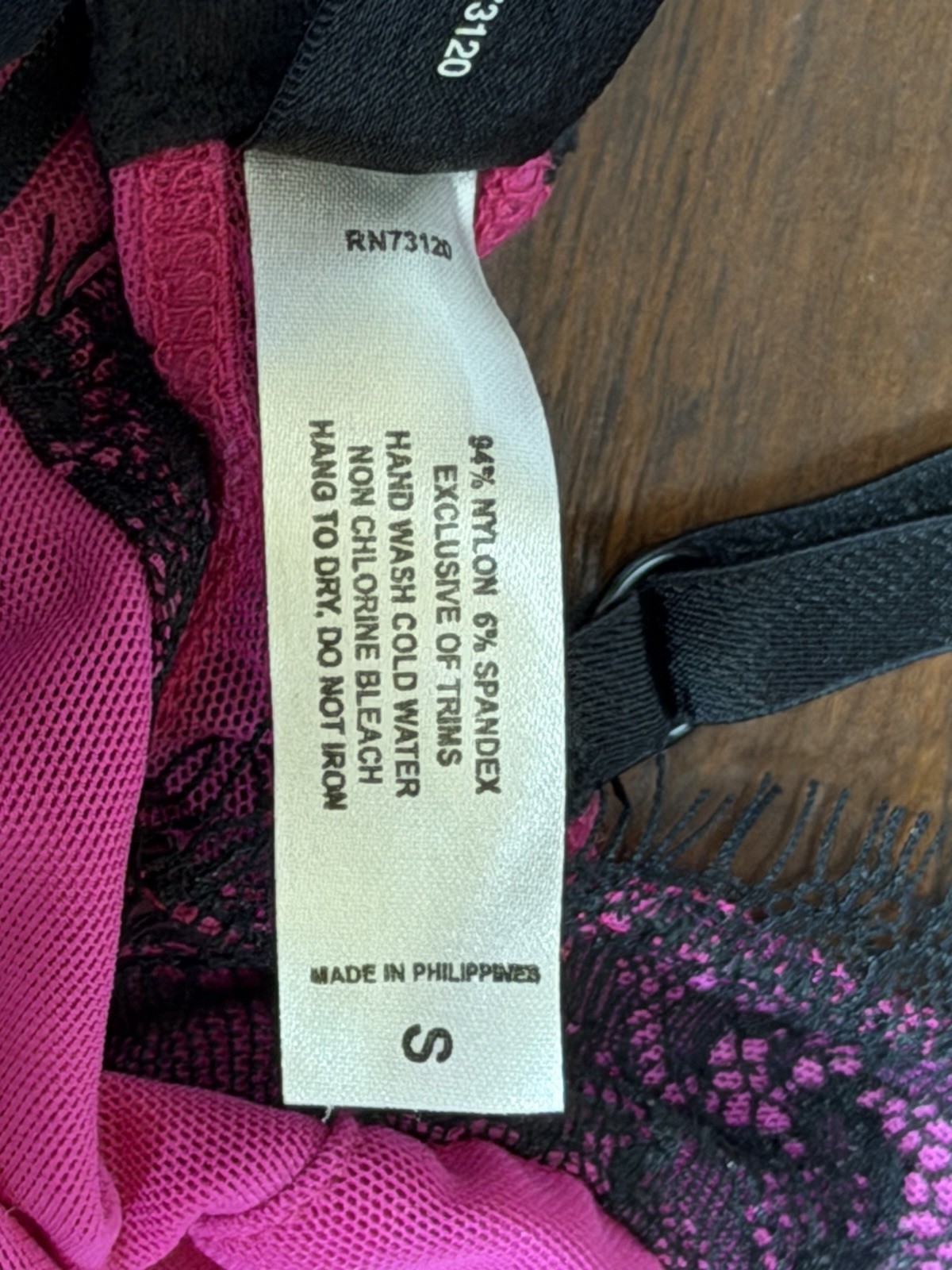 Fredericks of Hollywood Small Y2K Vtg Slip Dress Hot Pink Black Mesh Lingerie