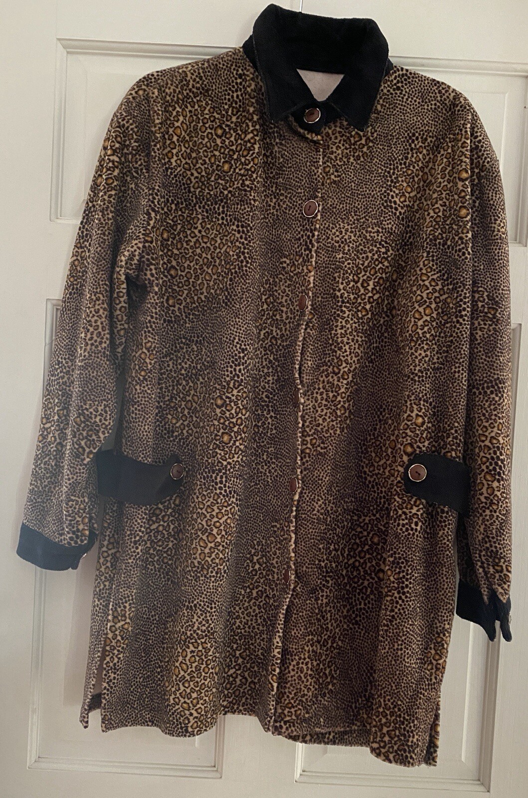 Vintage animal print swing oversized coat jacket soft L-XL perfect condition