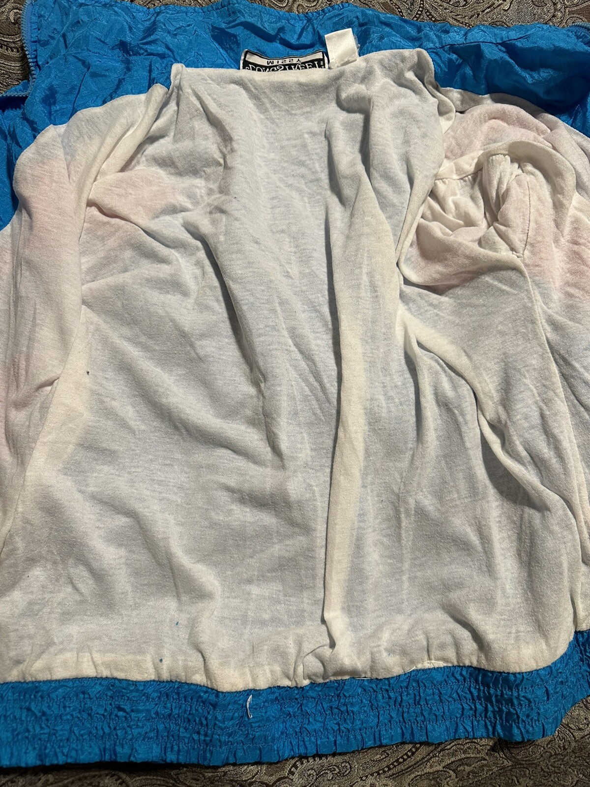 Vtg 90’s Longstreet Missy Windbreaker Track Jacket Hot Pink Purple Blue Medium