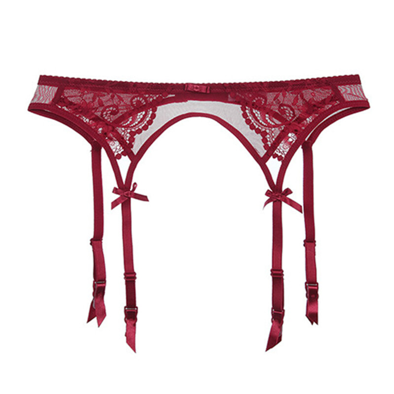 Garter Sexy Mesh Lace Embroidered Non-Slip Back Buckle Women Garter Band Decor