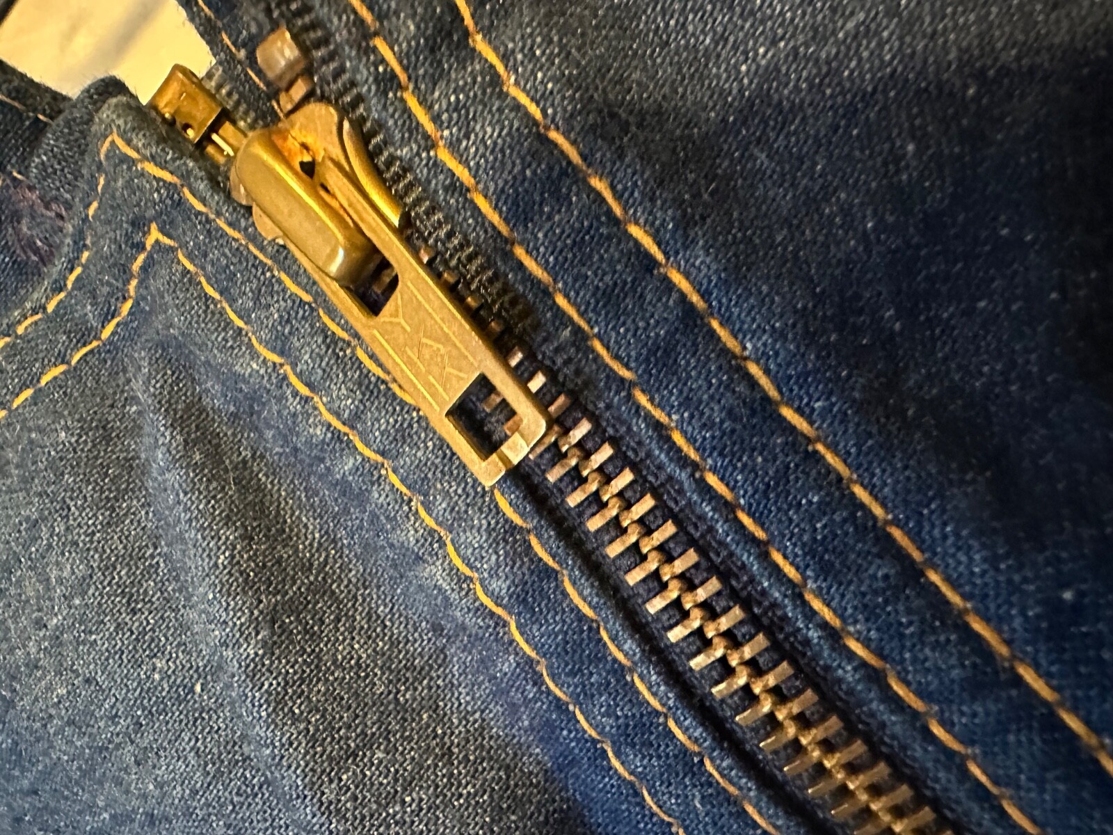 Vintage Rag City Blues Los Angeles Zip Around Denim Jeans Size 30 9/10 Dark Wash