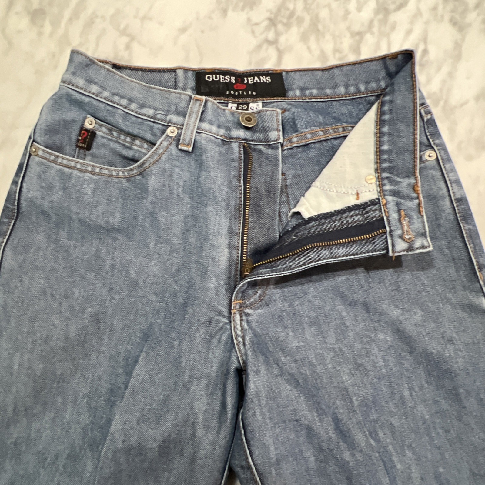 Vintage Guess Bootleg Jeans Women’s 29 (28×30) Cut 52985 Cotton Poly Medium USA