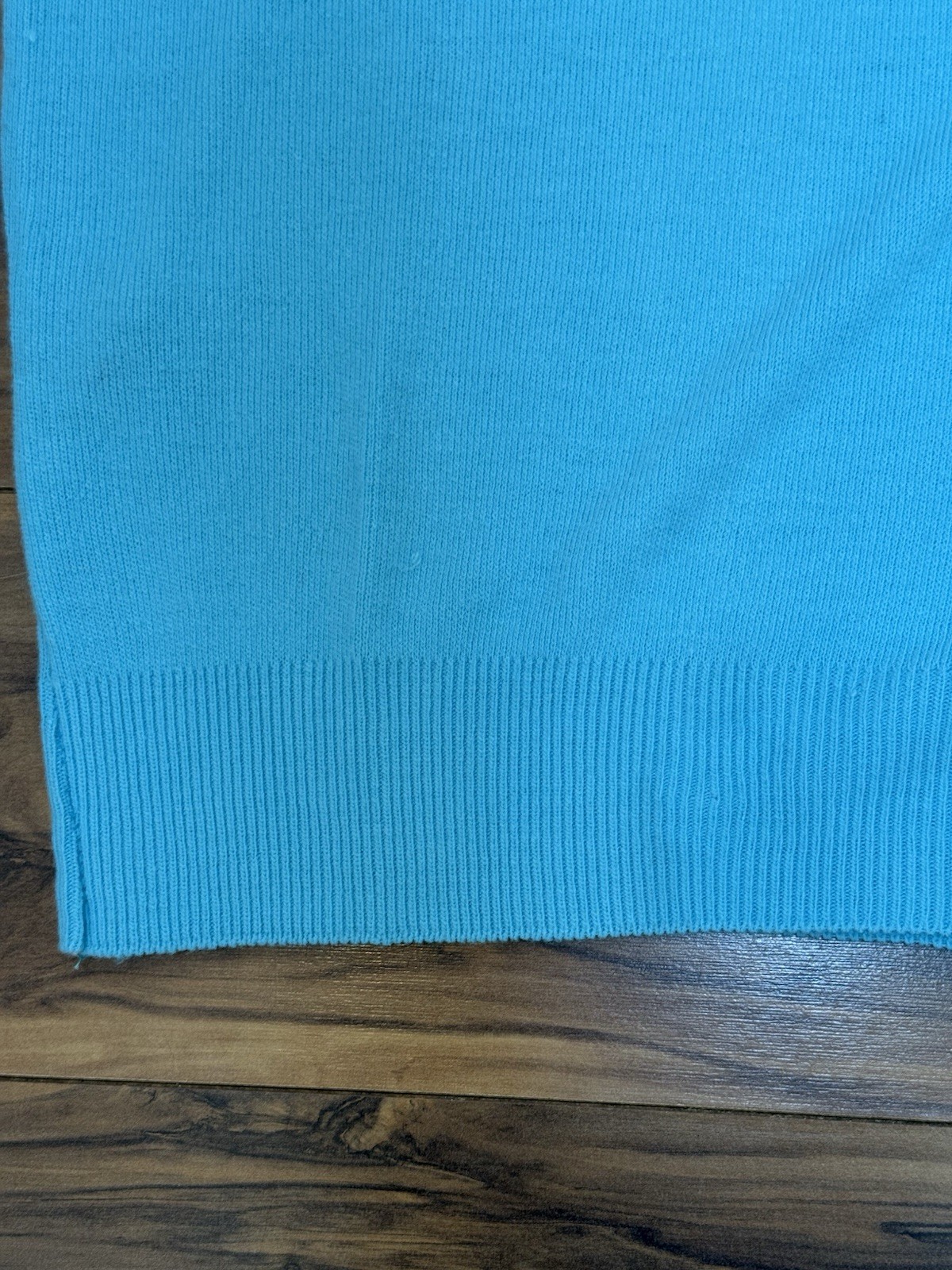 Vintage 60s Turtleneck Sweater Mod Miss Scotch English XS/S Light Blue Zip Back