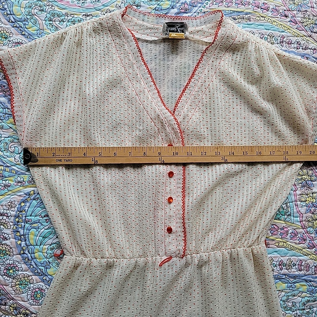 Vintage Jerrie Lerie 50s 60s Midi Dress Size M Polka Dot Rockabilly Feminine Red