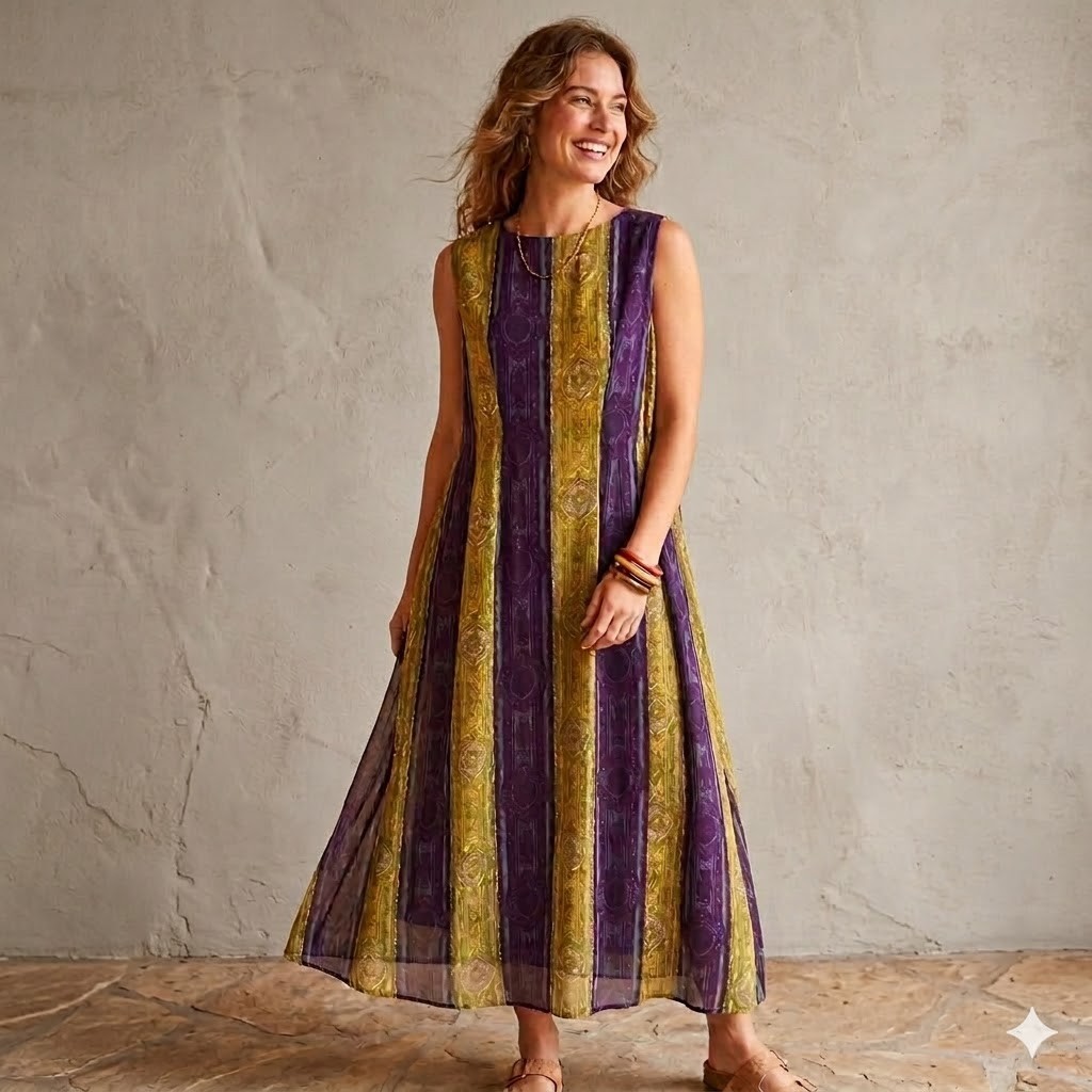 Vintage Ja-Na of Hawaii Maxi MuuMuu Dress Size Medium