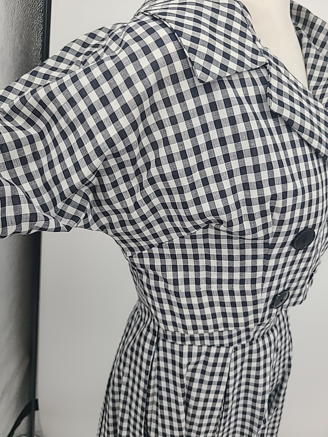 Vintage Deadstock Henry Rosenfeld Black & White Checkered Dress With Jacket