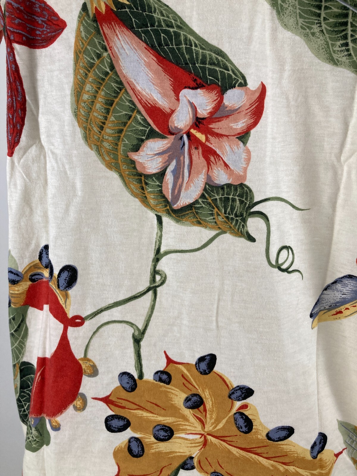 Jean Paul Gaultier Femme S/S1993 Floral Print Beaded Sequined Top