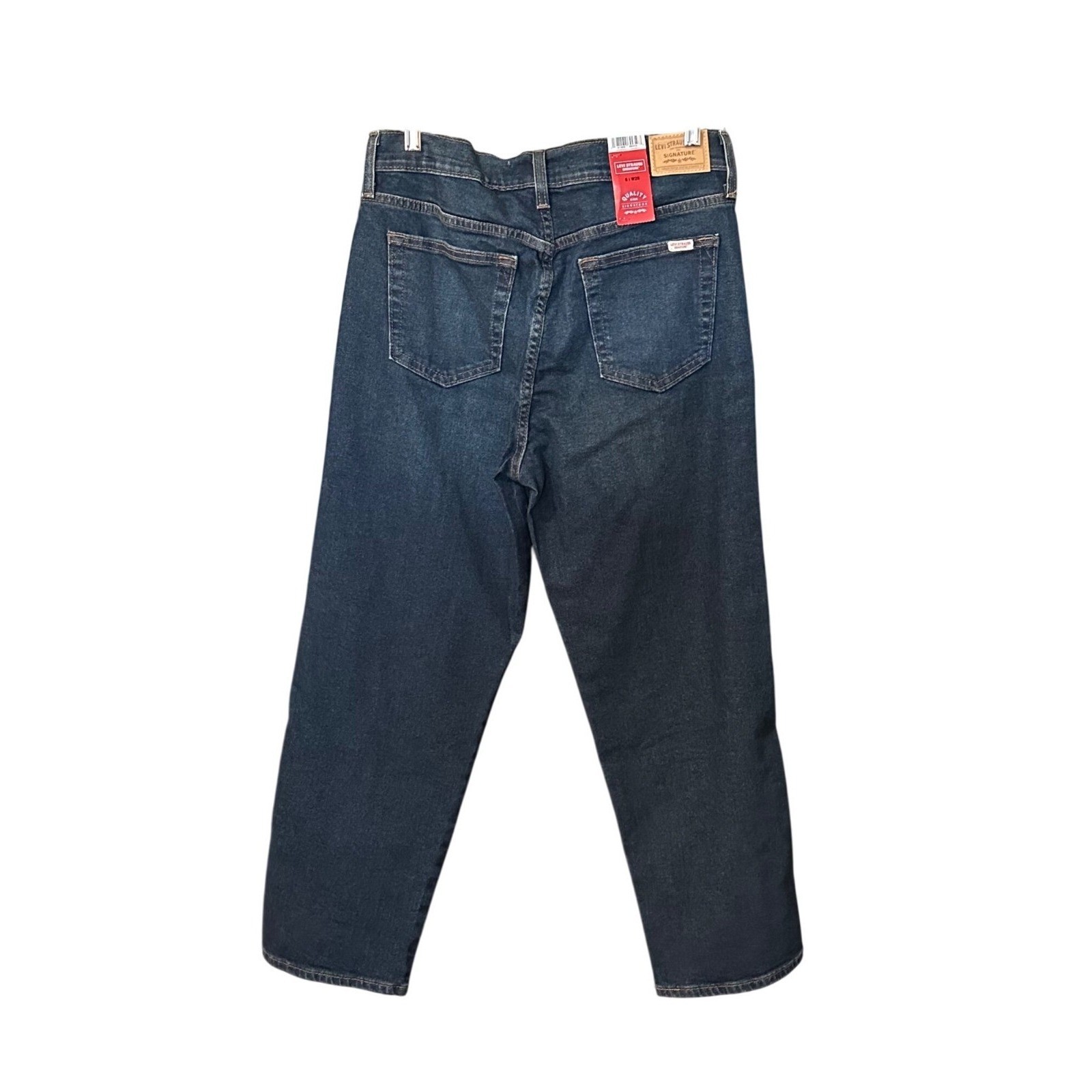 Levis Signature Womens Jeans Size 6 Vintage High Rise Straight Dark Wash Denim