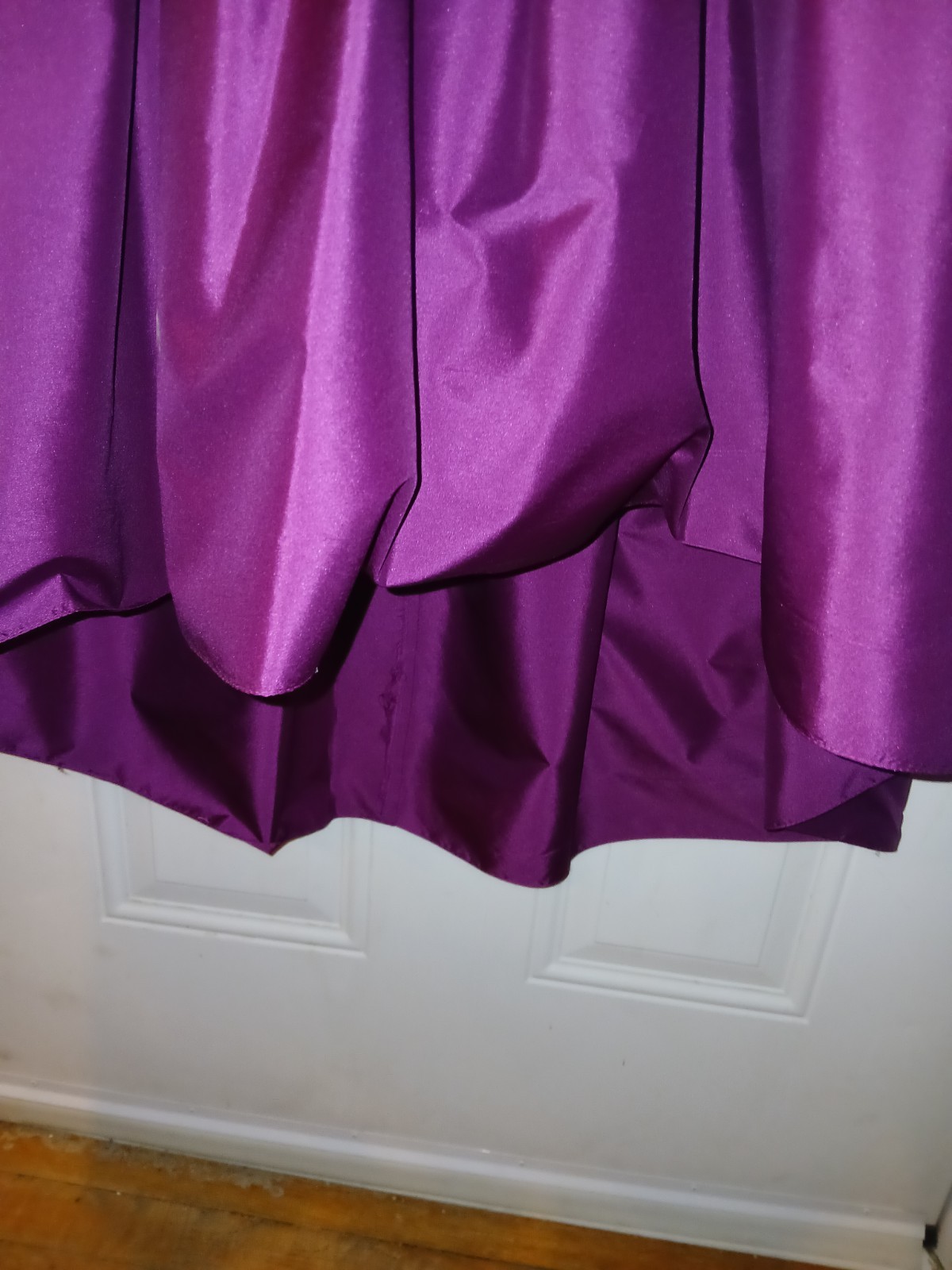 Vintage 1990 Black Velvet and Magenta Formal Gown Or Prom Dress Size 13/14 L