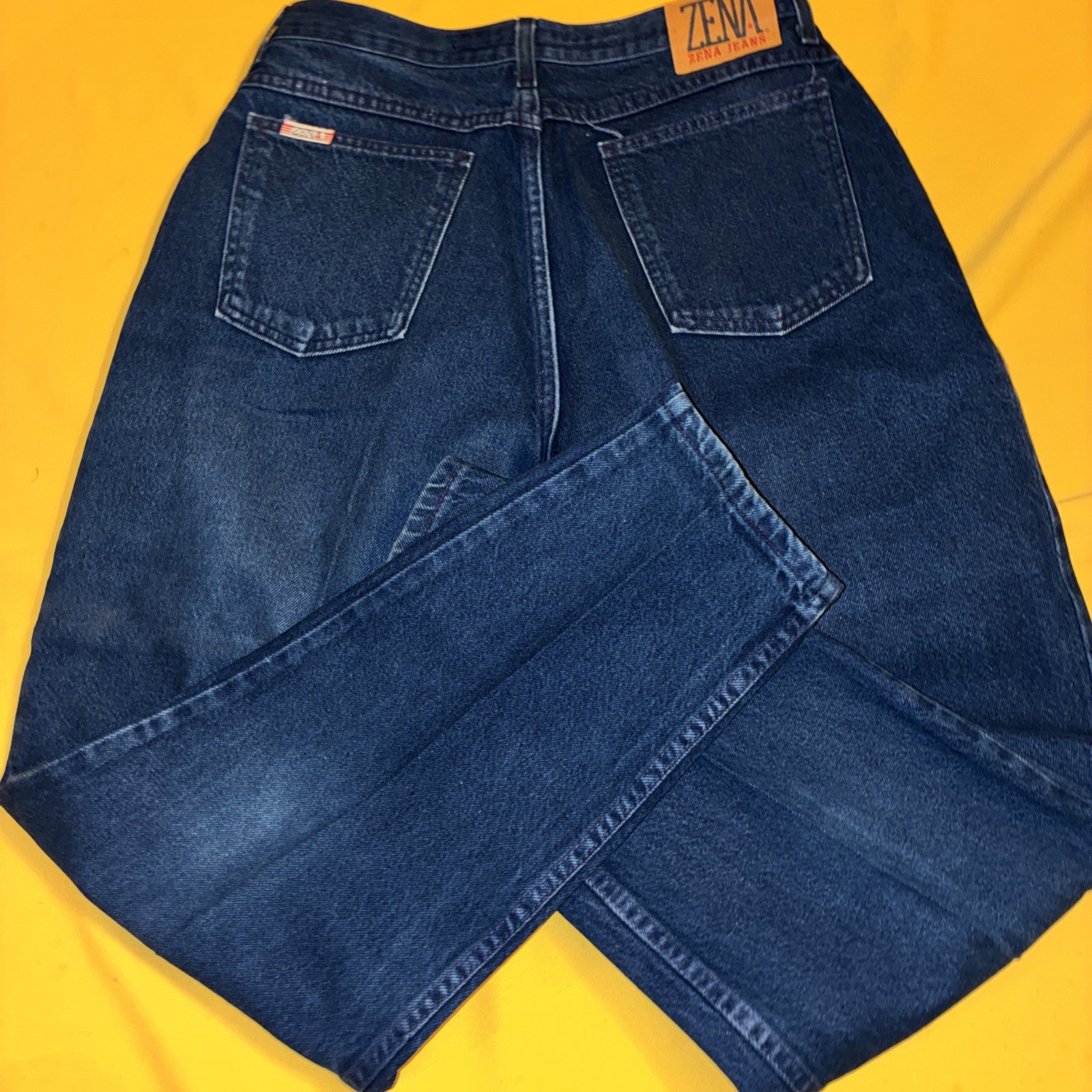 vtg zena jeans 16 missy womens blue jeans high rise