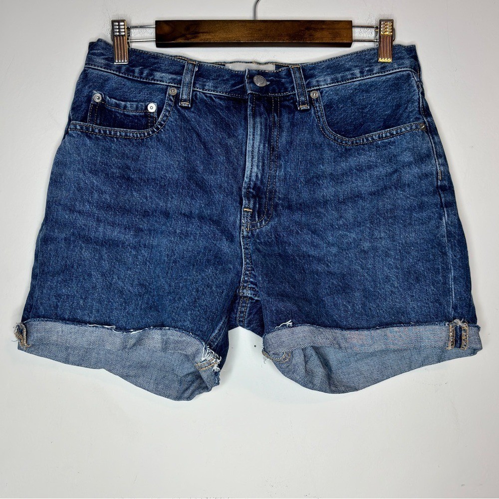 Everlane The Denim Short in Vintage Dark Blue Size 27