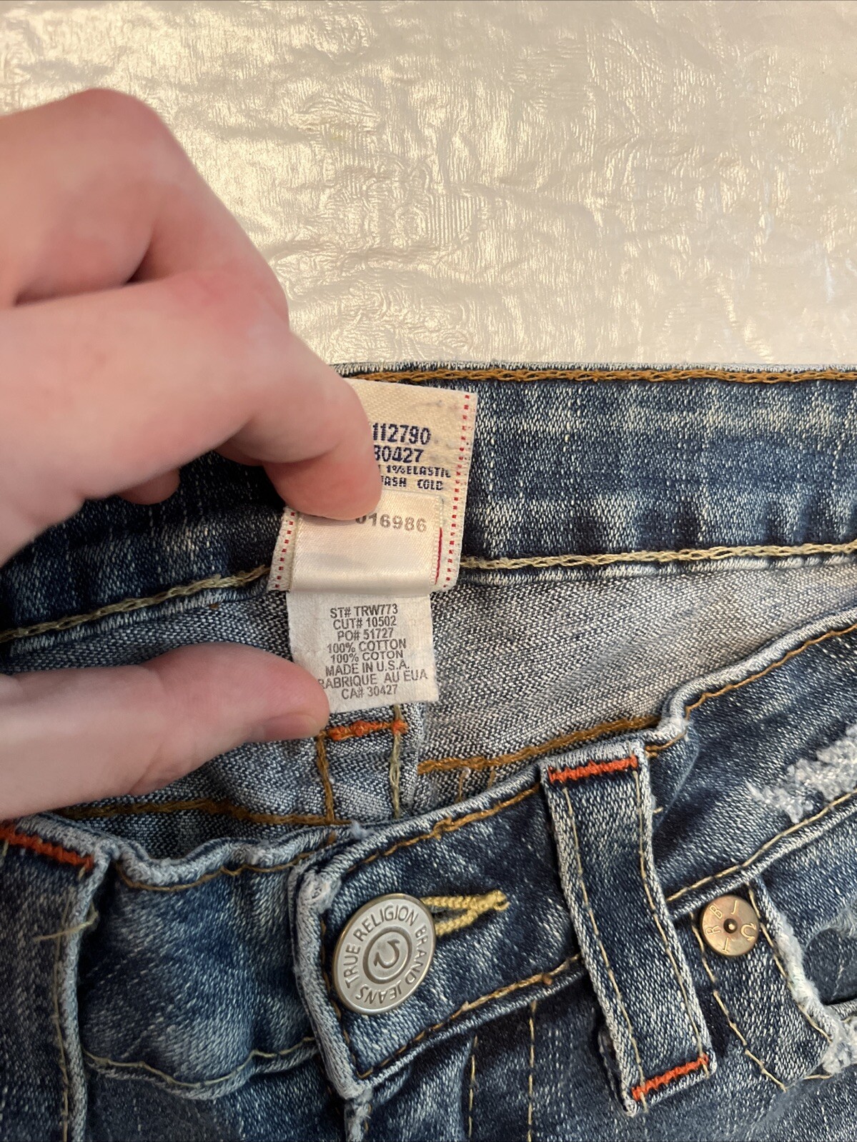 vintage Y2K True Religion Johnny MADE IN USA jeans womens 29 30 32 straight leg