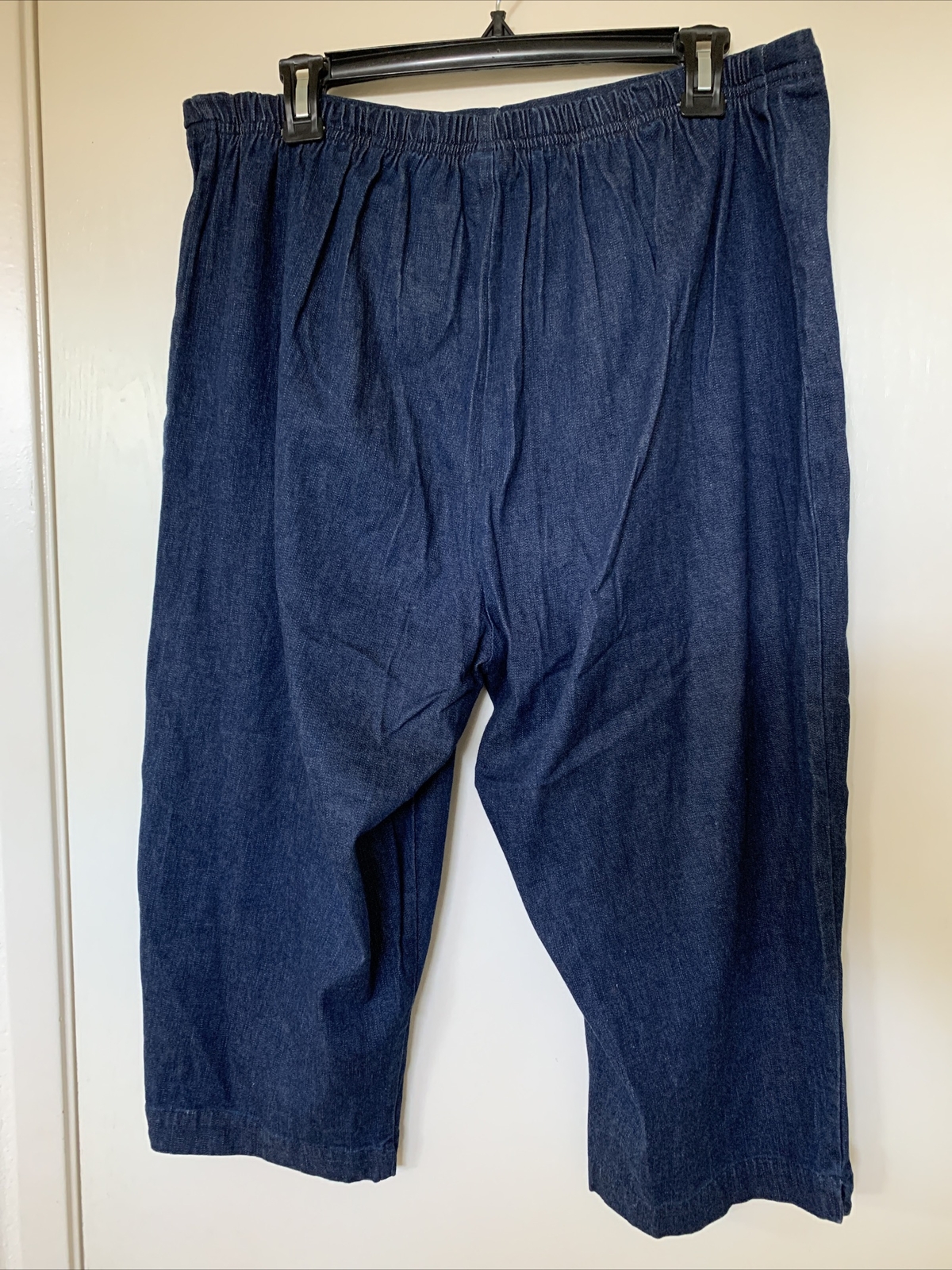 Cascade Blues 3 Pairs Elastic Waist Capri Pants VTG Denim Women’s Jeans Size L
