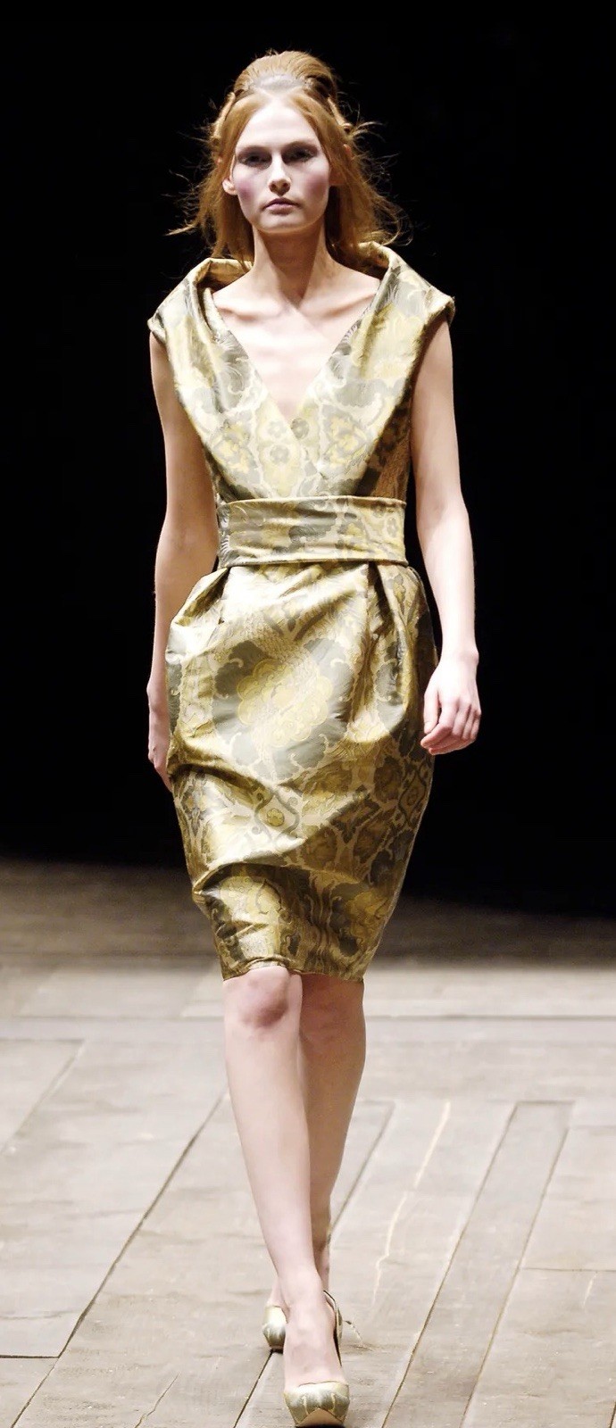 Alexander McQueen Vintage 2006 Widows Of Culloden Silk and Lace Dress