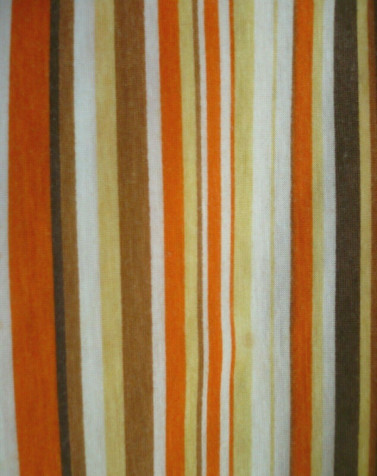 VTG JULIES CLOSET S M ORANGE BROWN STRIPED HIPPY TIE BELT SKATER SOFT SKIRT LADY
