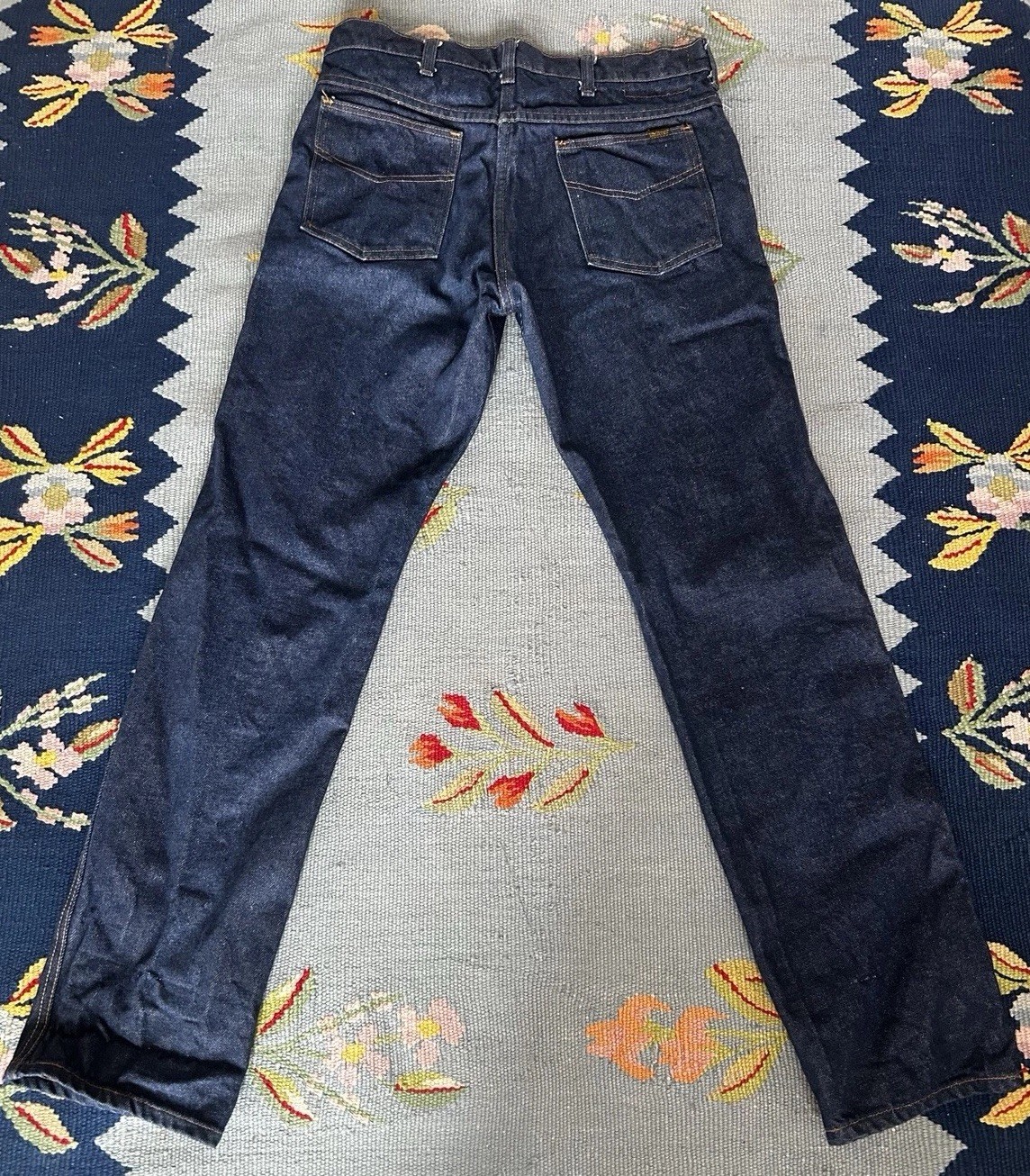 1970-80s ROEBUCKS Dark Wash Boot Cut Jeans – Size 30/32