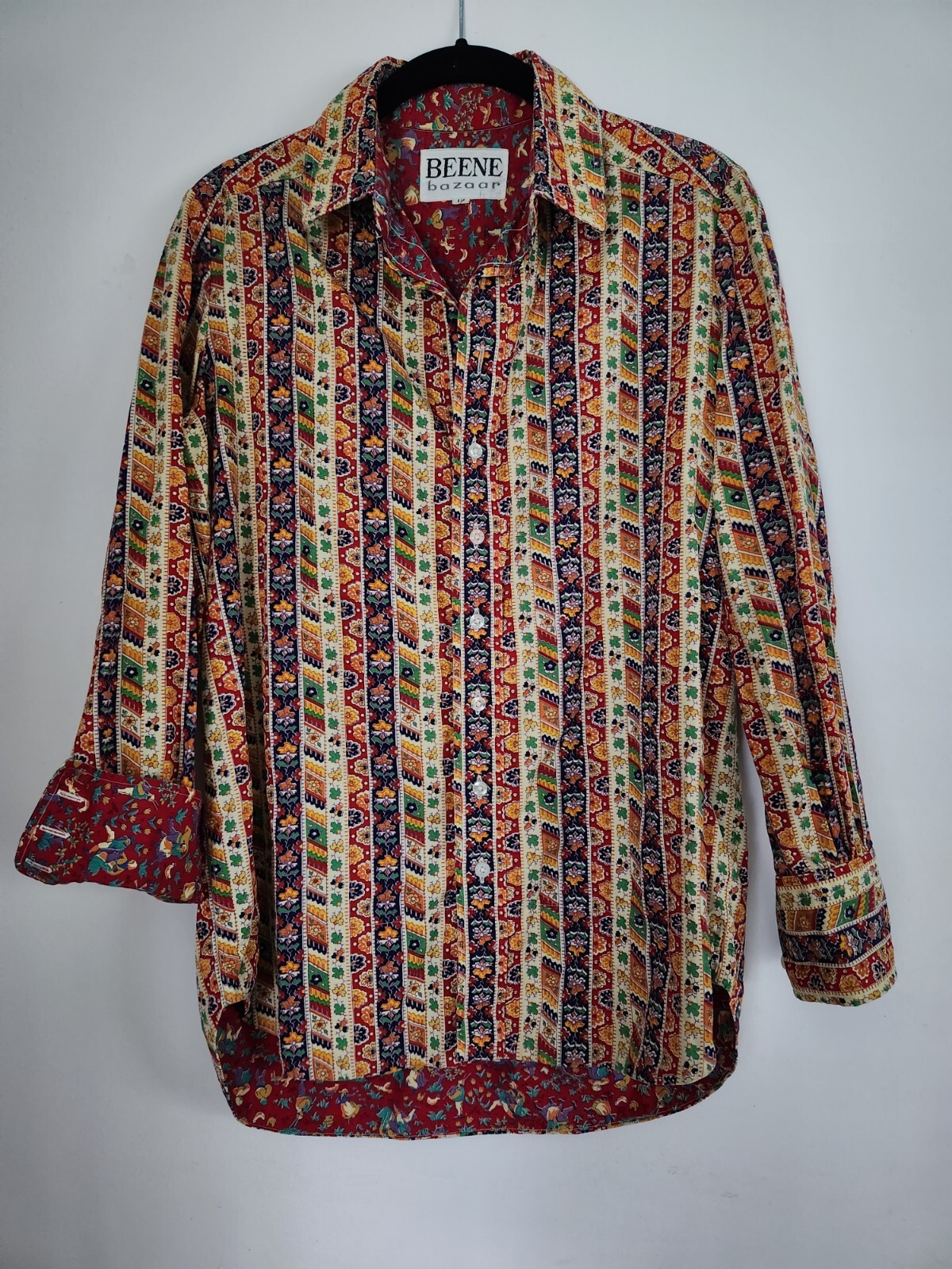 Vintage 70s Beene Bazaar Shirt Size 12